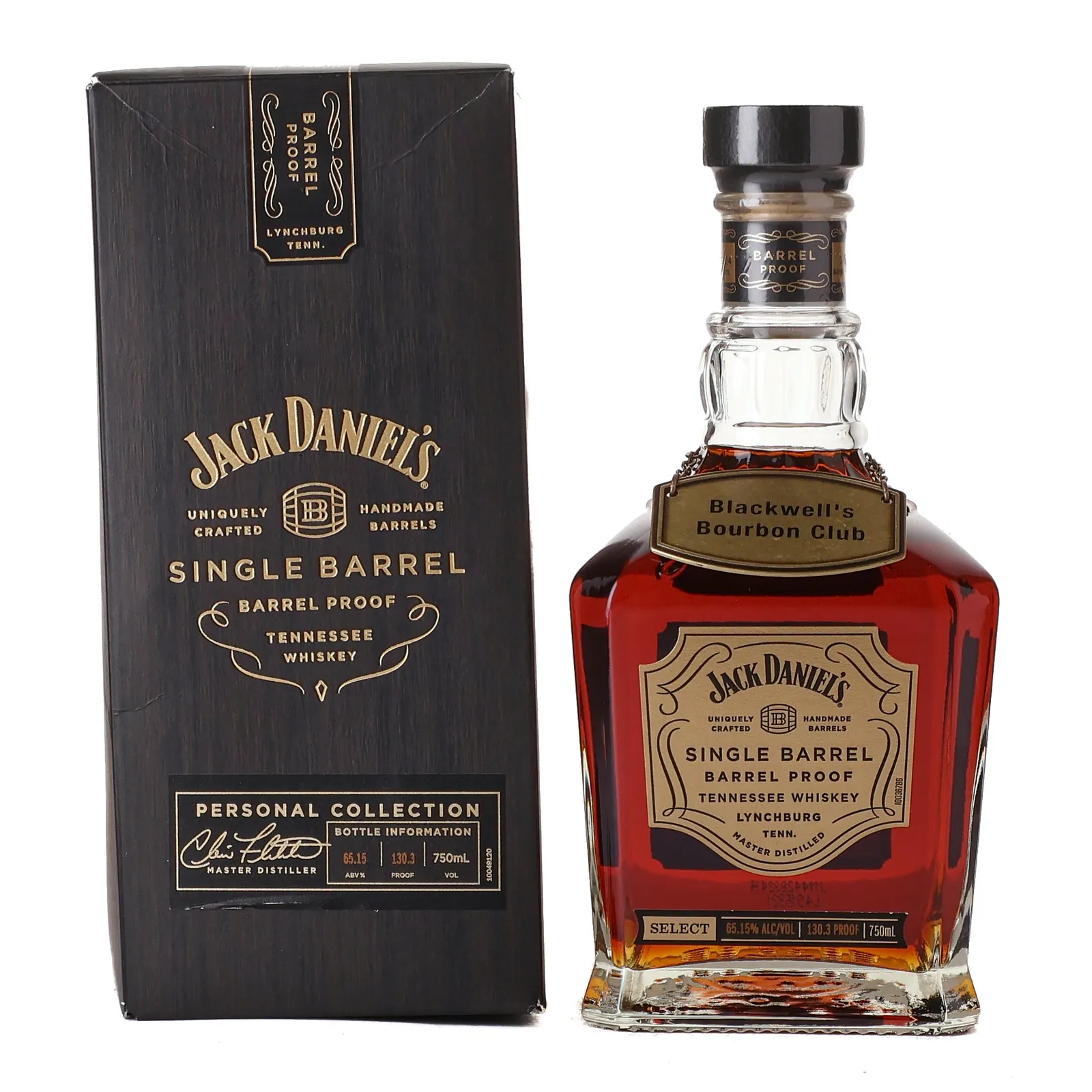 Jack Daniel's Single Barrel Barrel Proof 'Blackwell's Bourbon Club', 2024, 65.15% whisky bottle