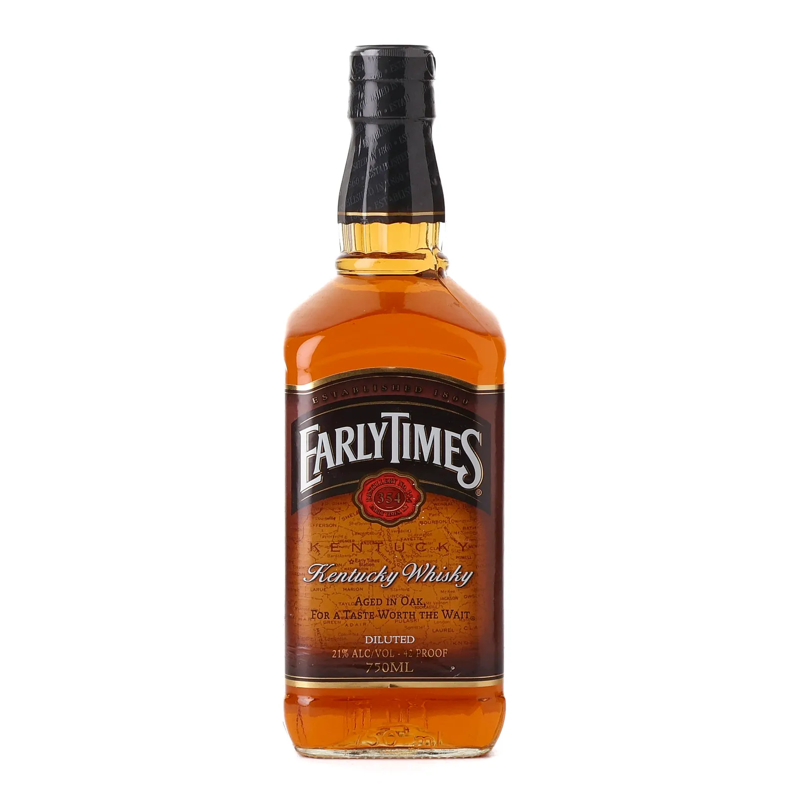 Early Times Diluted Kentucky Whisky, Oak Cask, 21% whisky bottle