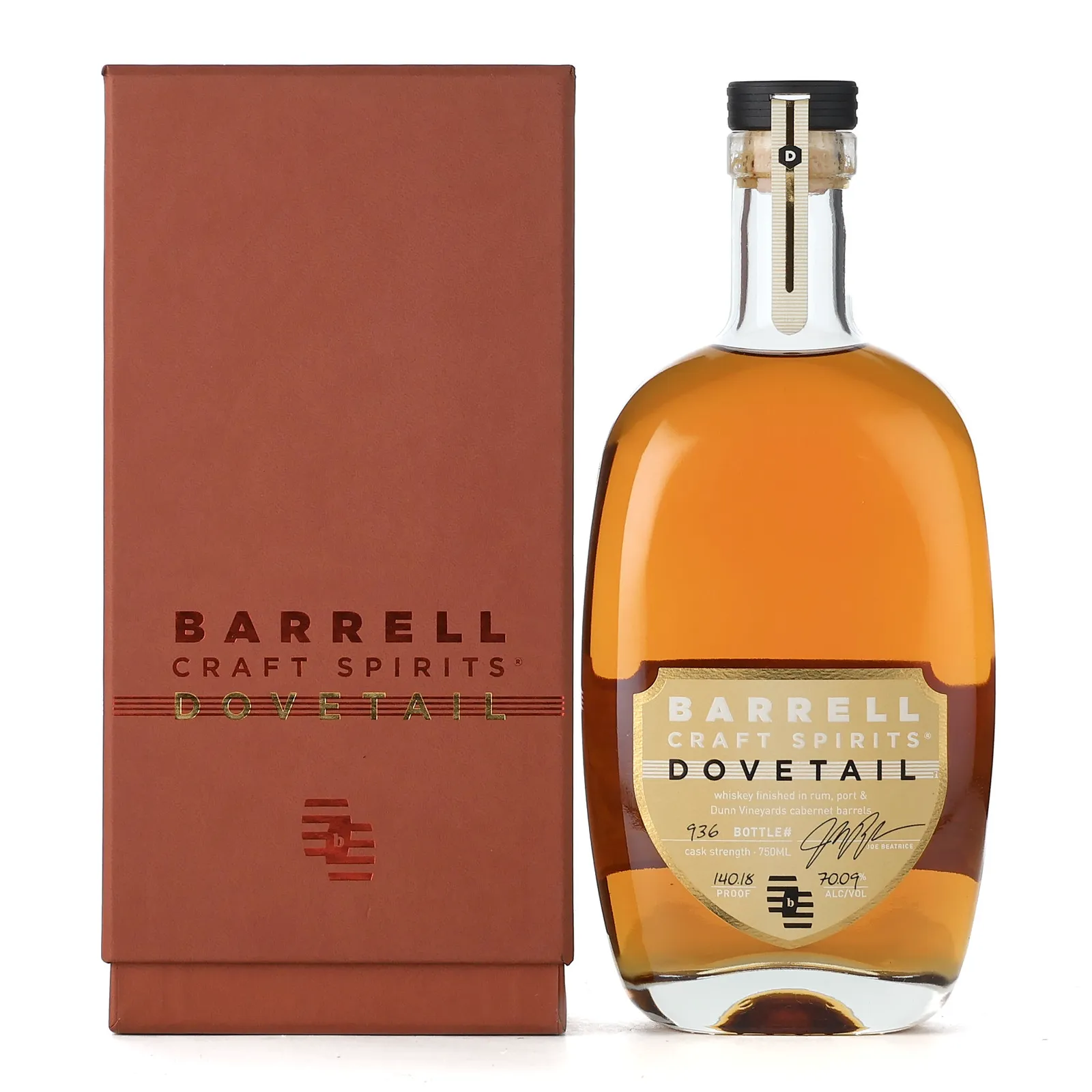 Barrell Craft Spirits Dovetail Gold Label, HAZMAT, 2022, 70.1% whisky bottle