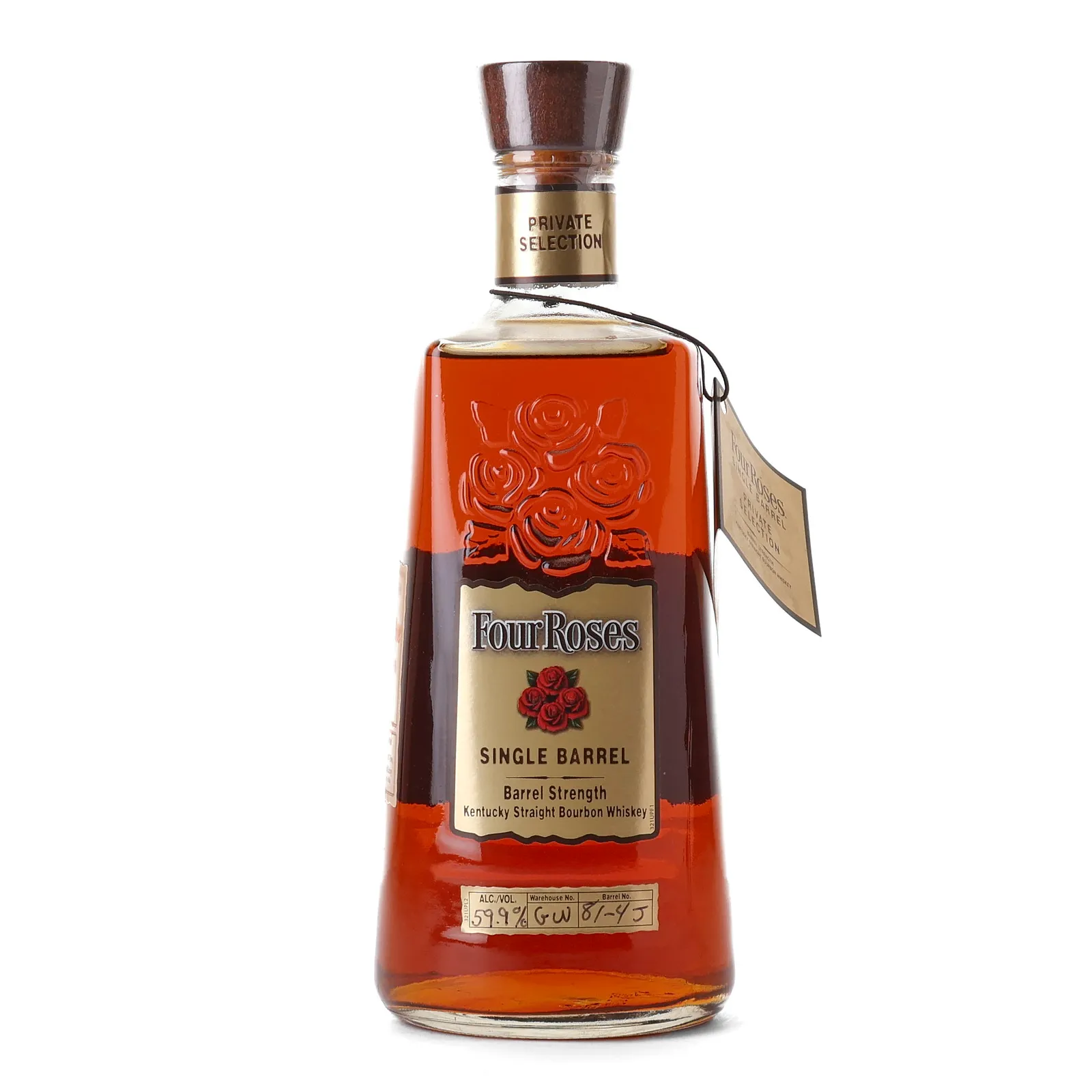 Four Roses Barrel Strength Single Barrel 11 Year Old, New Charred Oak Cask, Cask #GW81-43, 2015, 59.9% whisky bottle
