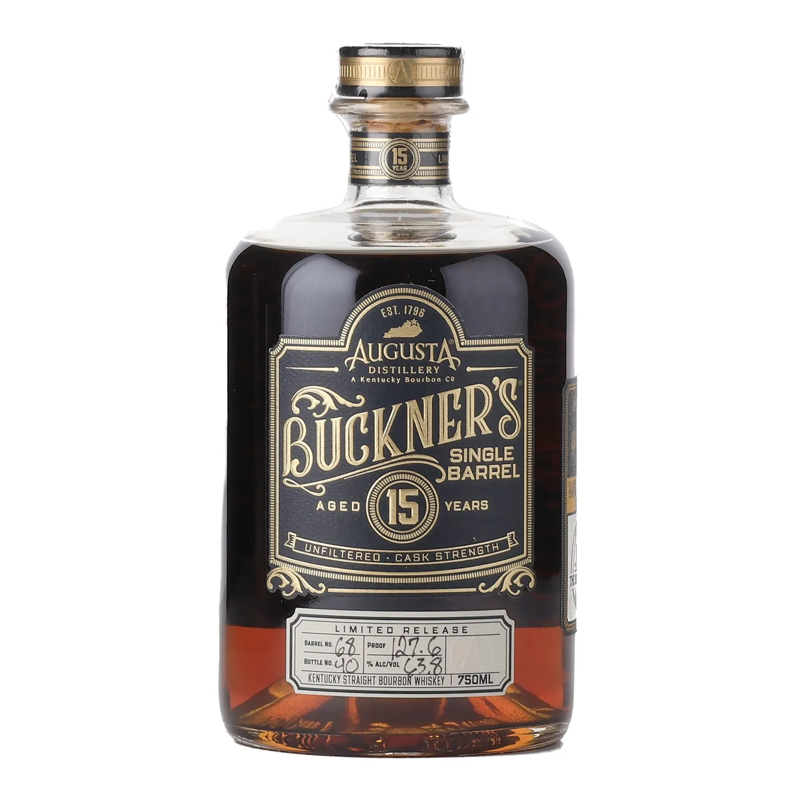 Buckner's The Barrel Drip Private Barrel Selection 15 Year Old, Cask #68, 2025, 63.8% whisky bottle