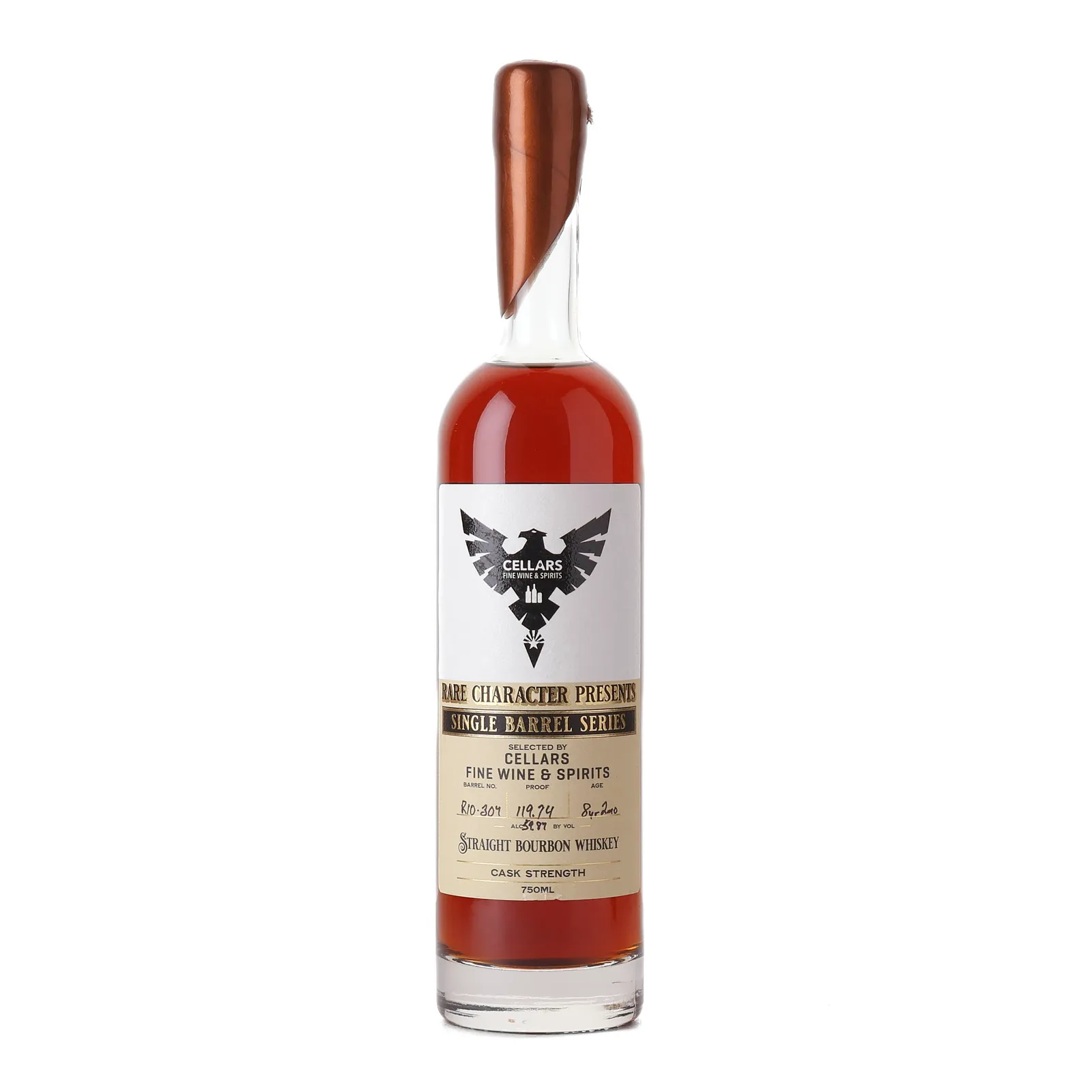 Rare Character Single Barrel Series RIO 8 Year Old, Cask #RIO-307, 2016, Cellars Fine Wine & Spirits, 59.87% whisky bottle
