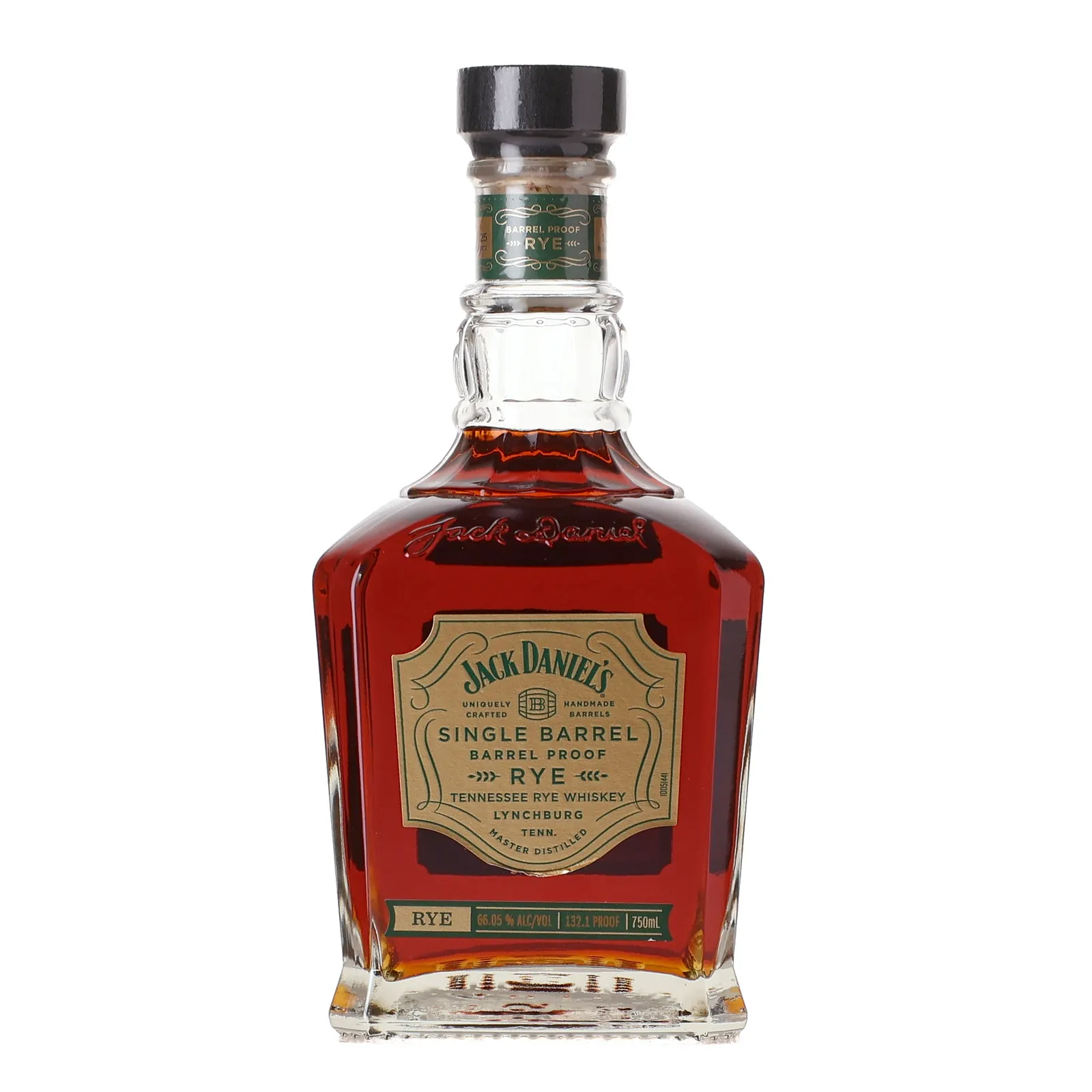 Jack Daniel's Single Barrel Barrel Proof Rye, Cask #2501415, 2025, 66.05% whisky bottle