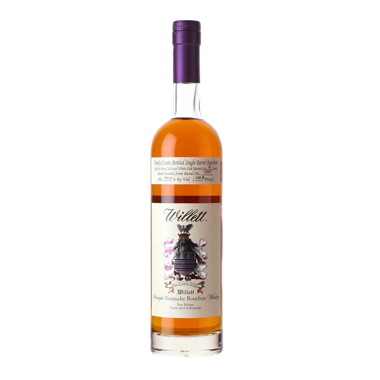 Willett Family Estate 6 Year Old, New Charred Oak Cask, Cask #3507, 60.4% whisky bottle