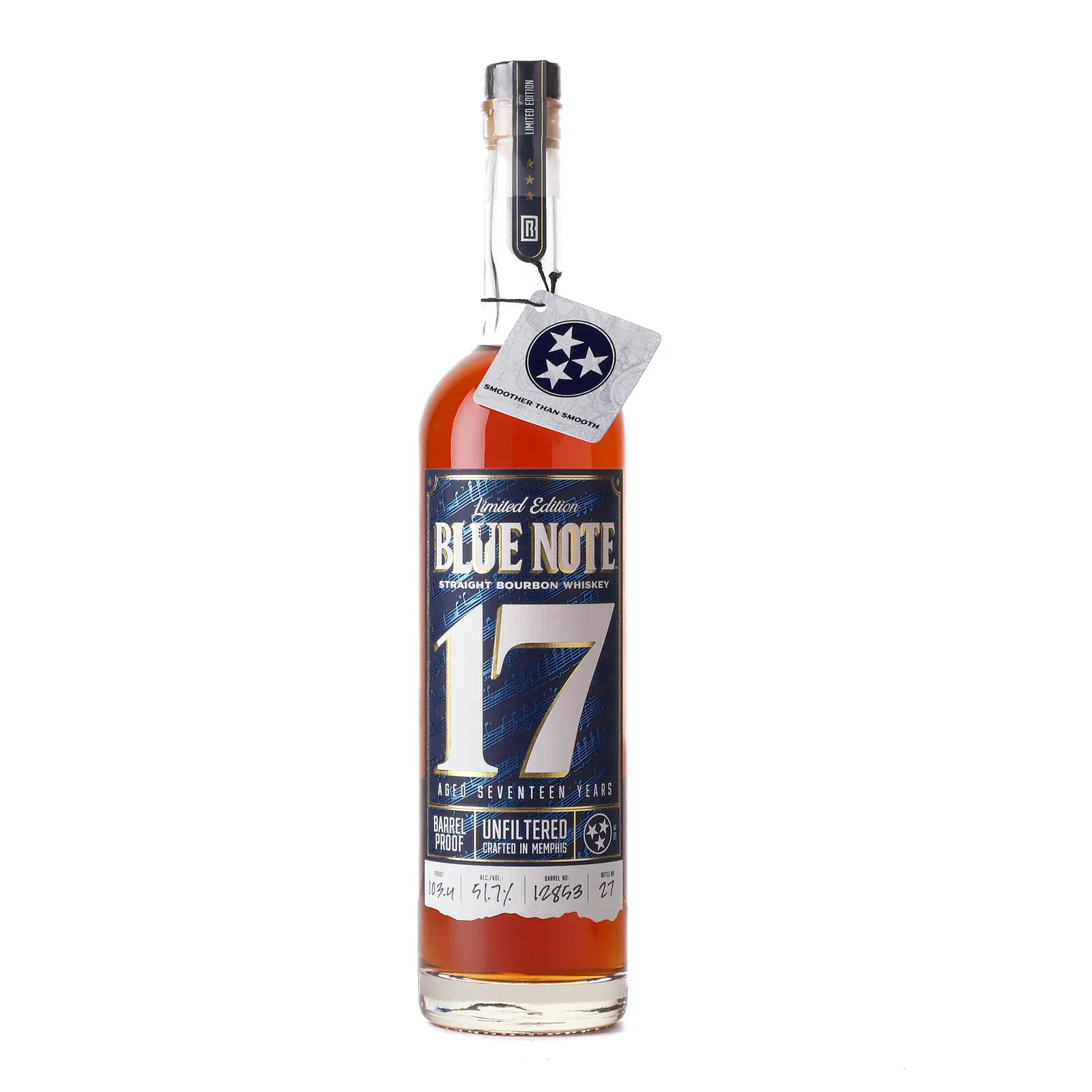 Blue Note 17 Year Old, Cask #12853, 2021, 51.7% whisky bottle