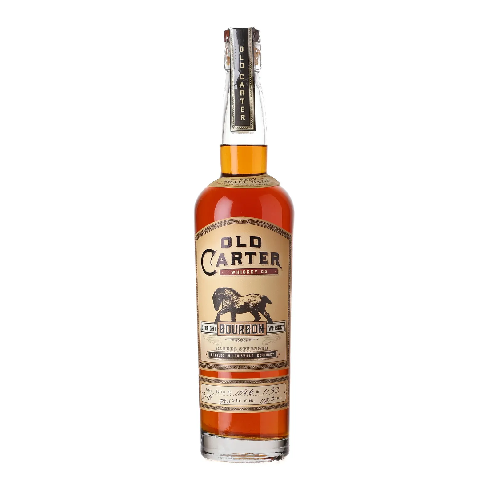 Old Carter Very Small Batch No. Bourbon, Batch No. 2-TN, 2023, 59.1% whisky bottle