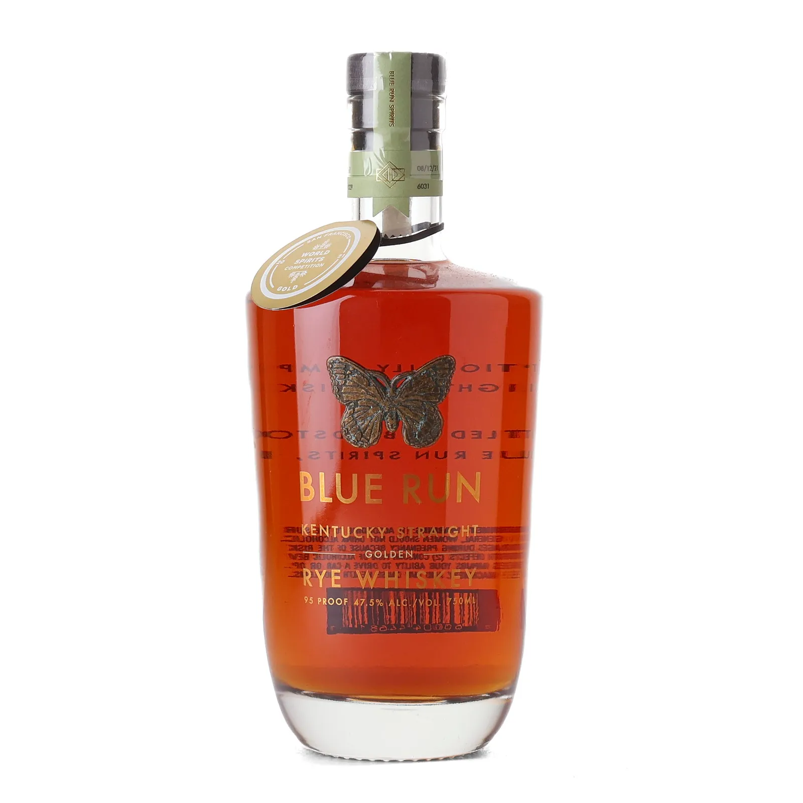 Blue Run Golden Rye, Fall Batch, 2021, 47.5% whisky bottle
