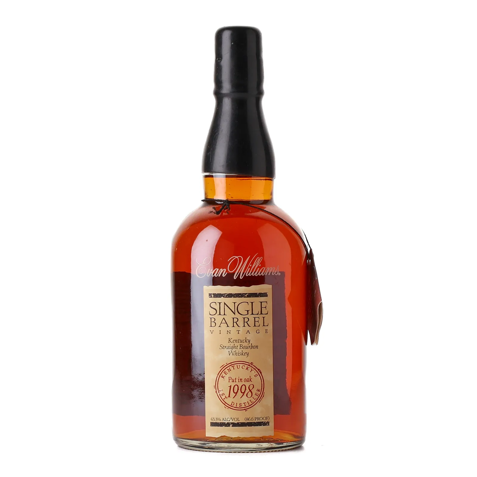 Evan Williams Single Barrel Vintage, Cask #274, 2008, 43.3% whisky bottle