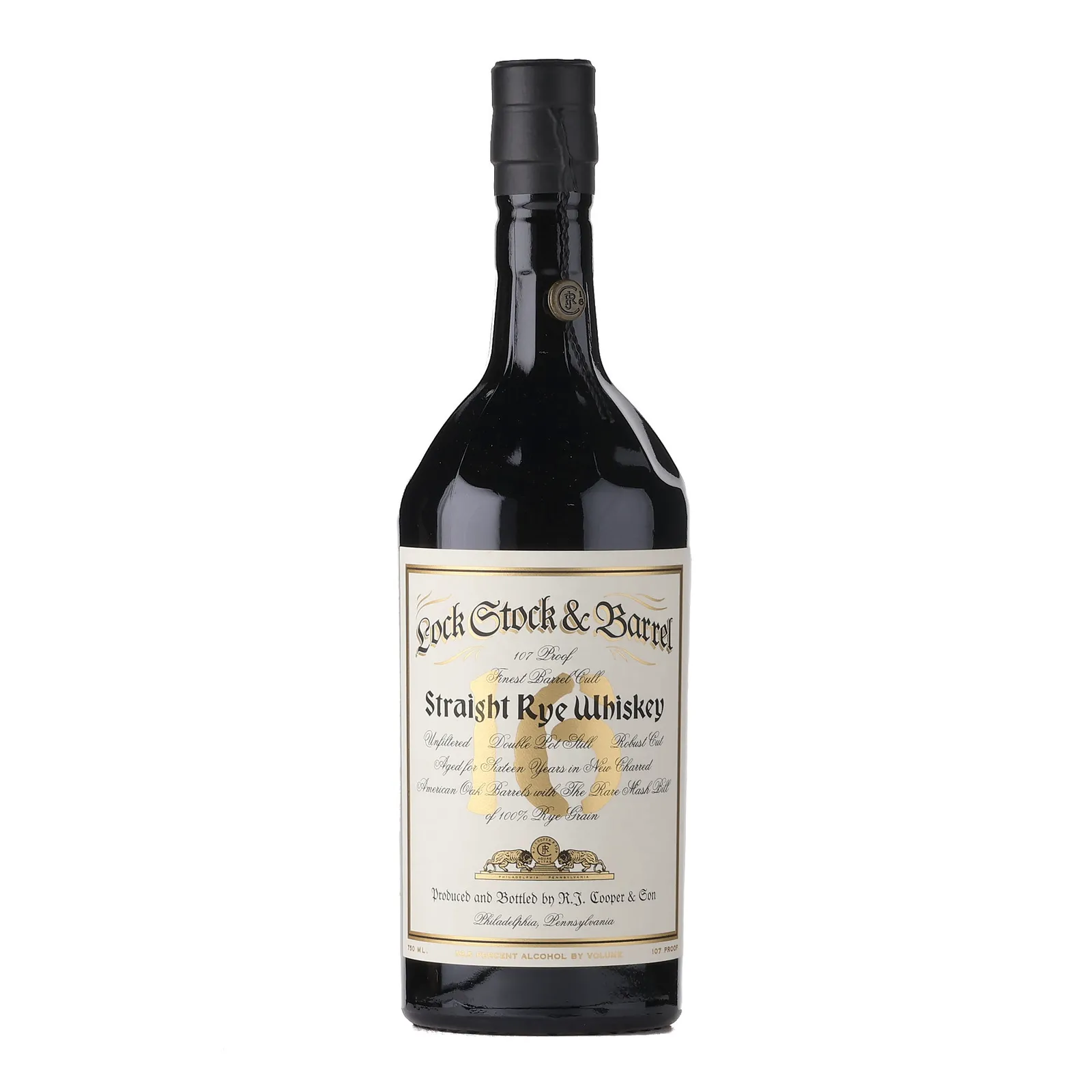 Lock Stock & Barrel Straight Rye 16 Year Old, New Charred American Oak Cask, 2016, 53.5% whisky bottle