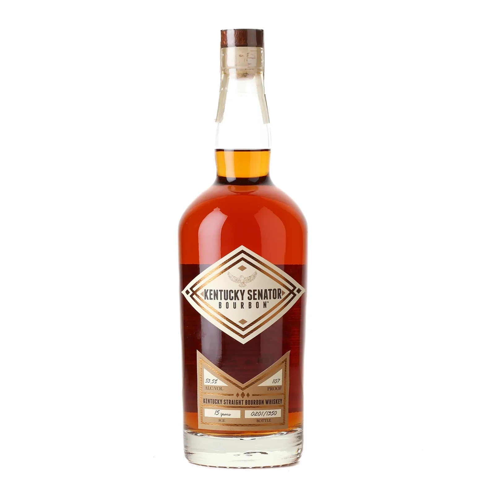 Kentucky Senator Release No. 1 Alben W. Barkley 15 Year Old, 2021, 53.5% whisky bottle