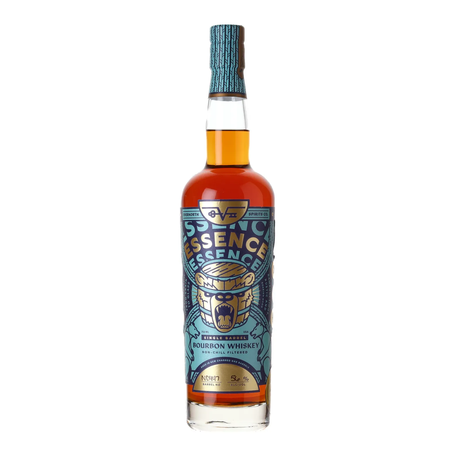 Evernorth Spirits Essence Rishi's International Beverage Private Barrel Selection 5 Year Old, Cask #ND447, Evernorth Spirits, 56% whisky bottle