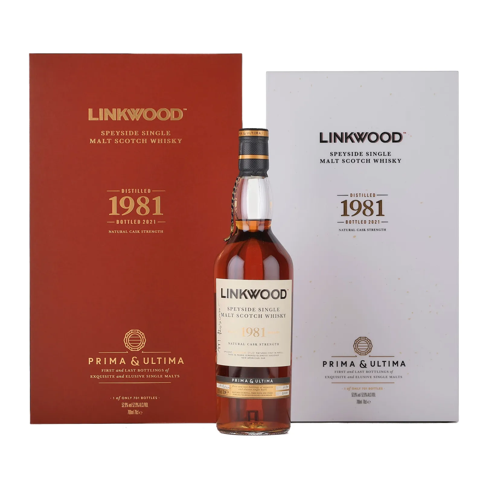 Linkwood Prima & Ultima 39 Year Old, Sherry Cask, 2021, 52.9% whisky bottle