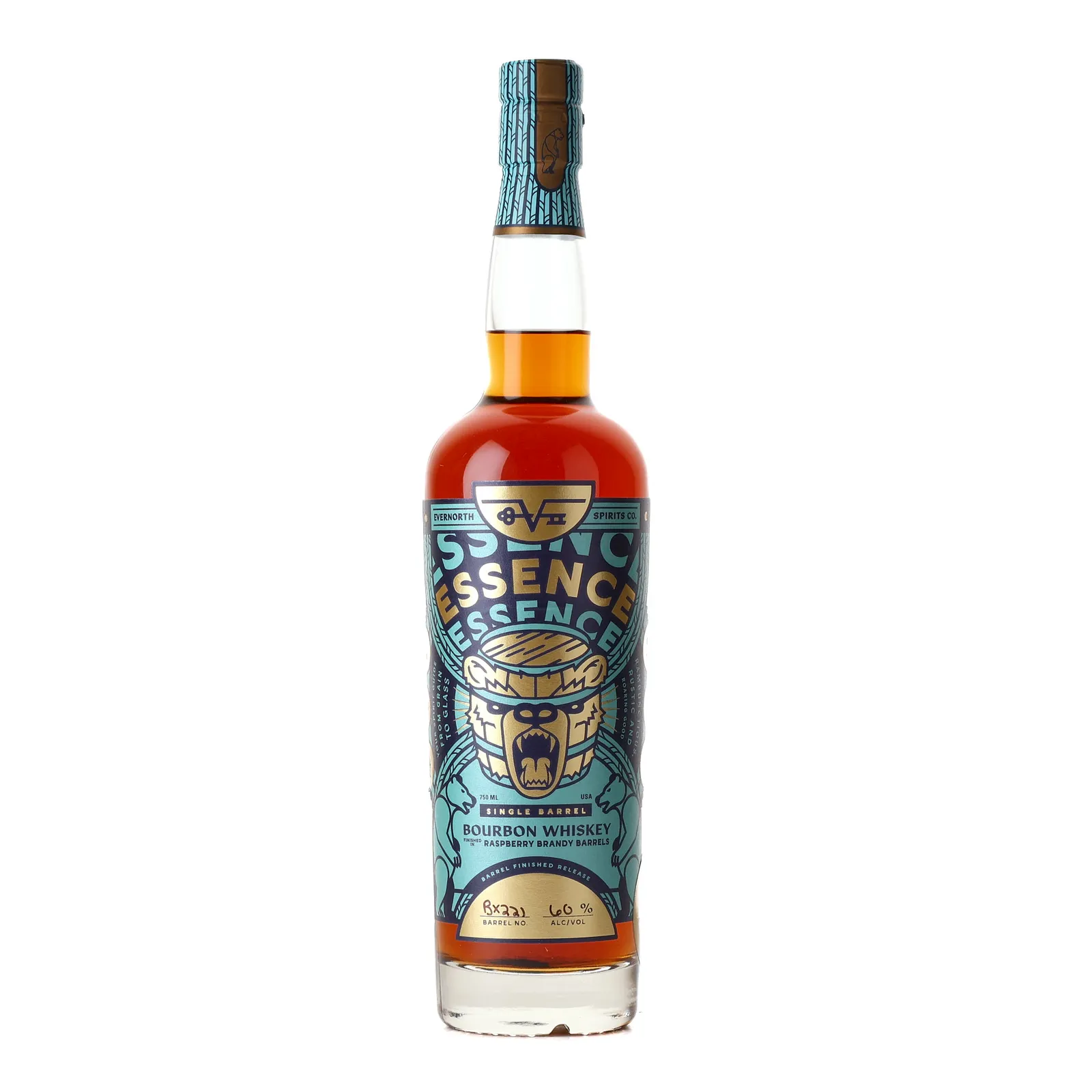 Evernorth Spirits Essence Bourbon 10 Year Old, Raspberry Brandy Cask, Cask #BX221, 60% whisky bottle