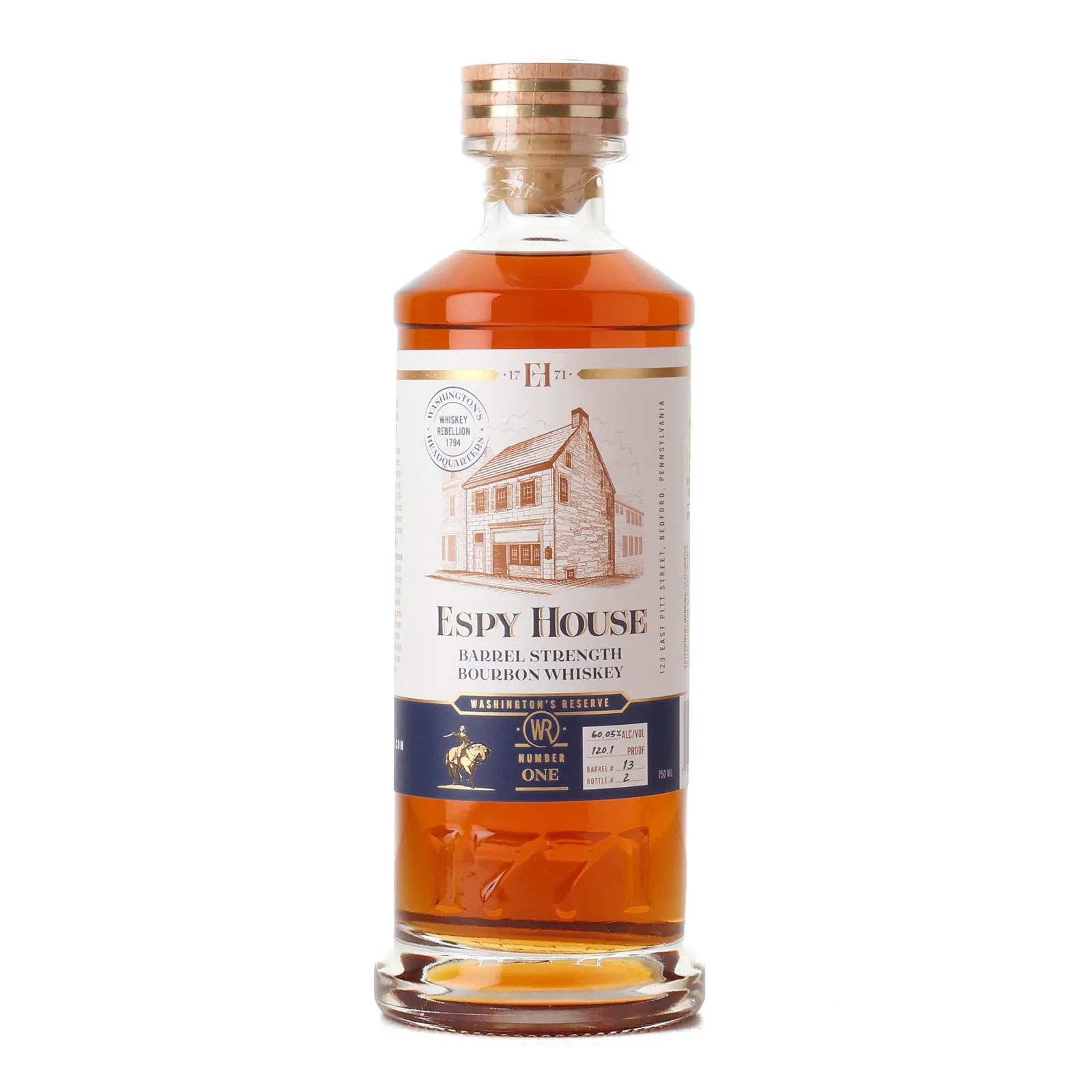 Espy House Washington's Reserve No. 1, Cask #13, Espy House, 60.05% whisky bottle