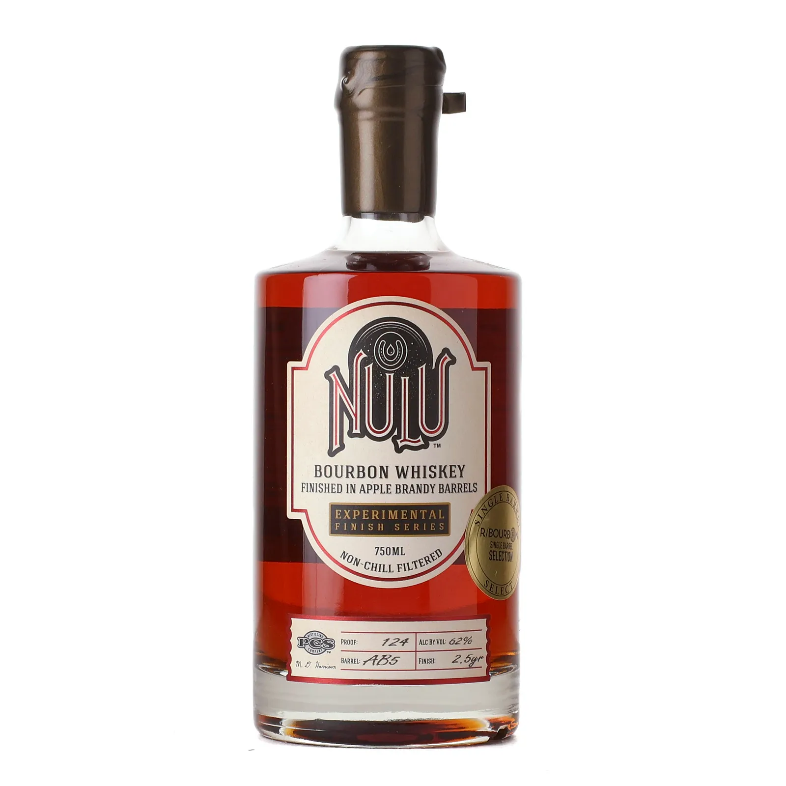 NULU Experimental Finish Series Apple Brandy Cask, Cask #AB5, 62% whisky bottle