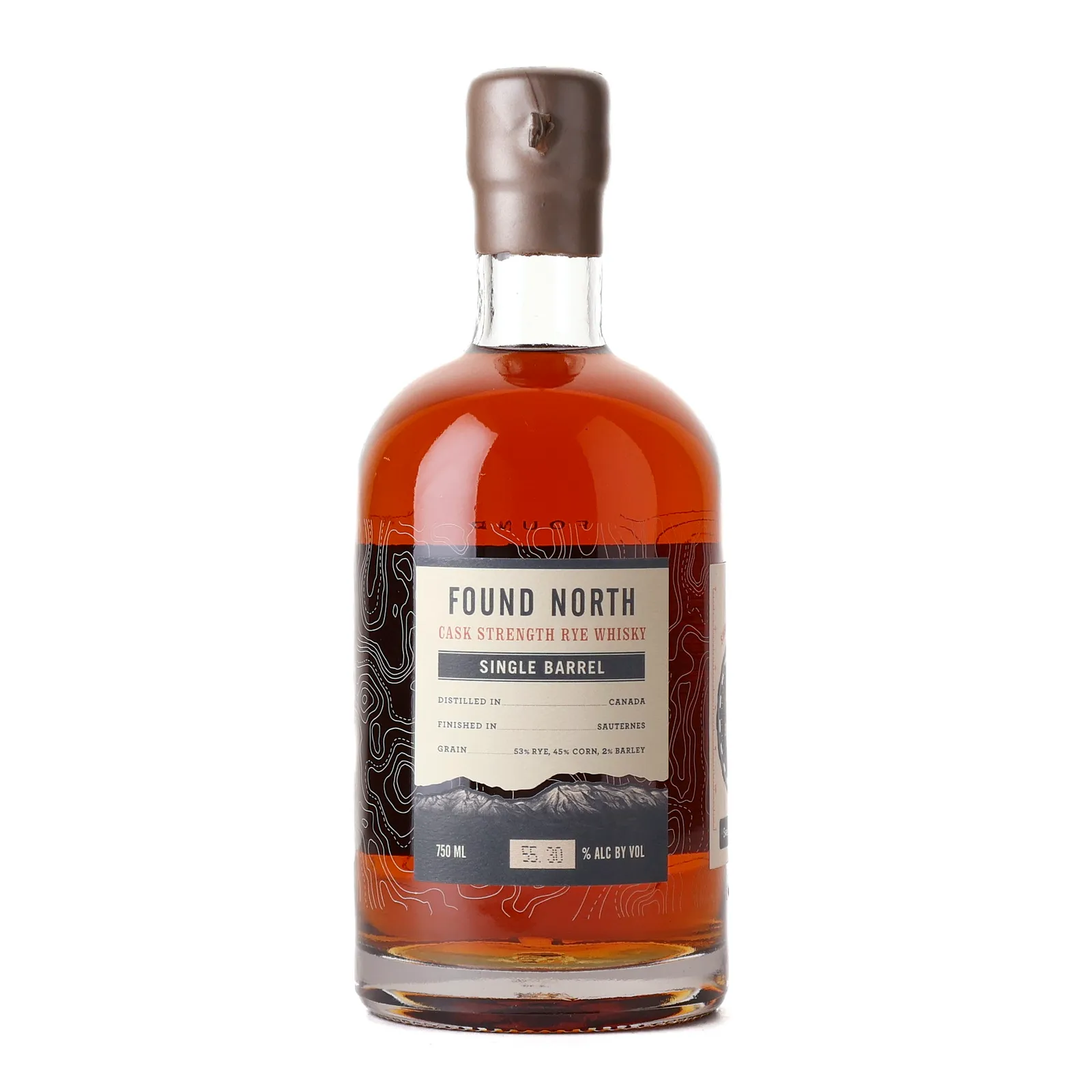 Found North Cask Strength Rye Whisky Single Barrel, Bourbon Cask, Cask #5981, Season 005, 55.3% whisky bottle