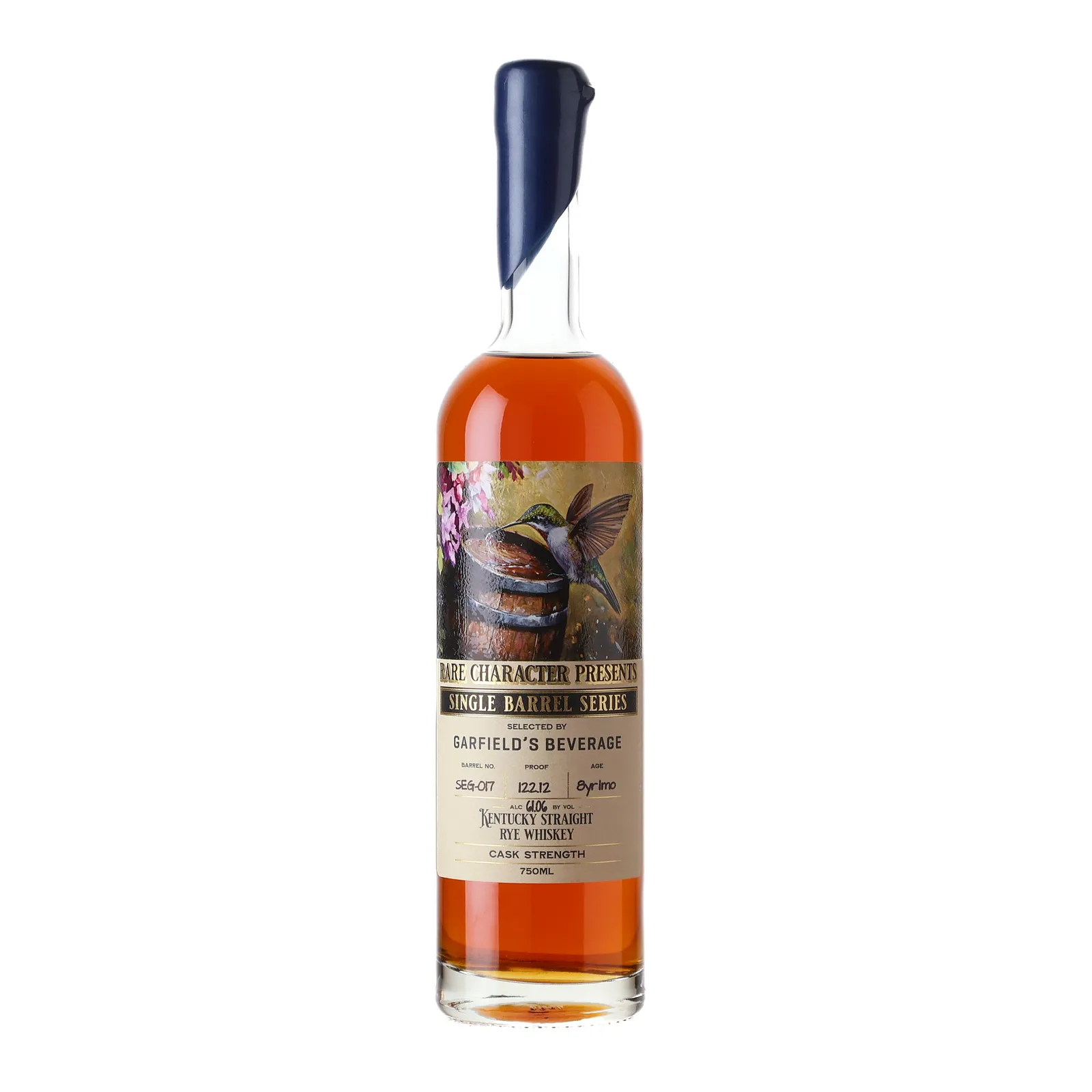 Rare Character Single Barrel Series Garfield's Beverage Selection 8 Year Old, Cask #SEG-017, 2017, Rare Character, 61.06% whisky bottle