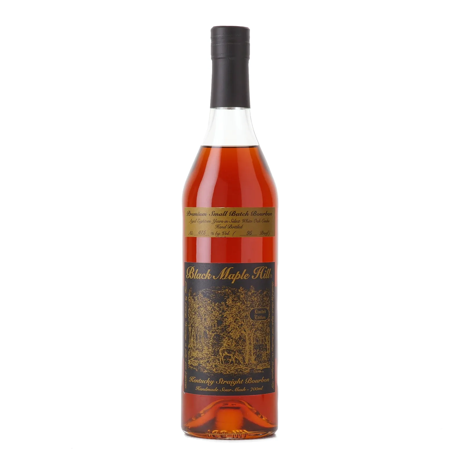 Black Maple Hill Small Batch No. 18 Year Old, Rare Character, 47.5% whisky bottle