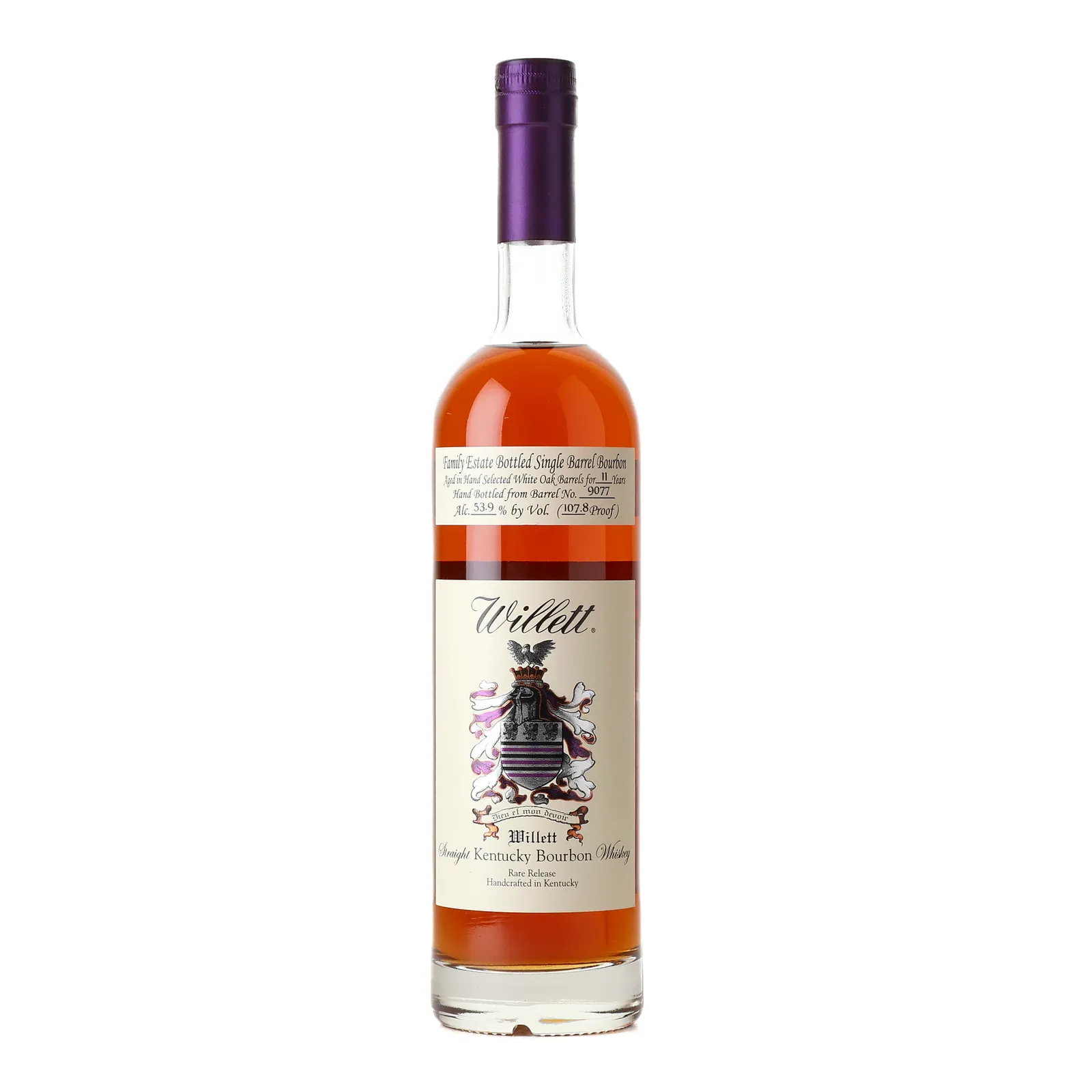Willett Family Estate Maverick's Eleven 11 Year Old, White Oak Cask, Cask #9077, 53.9% whisky bottle