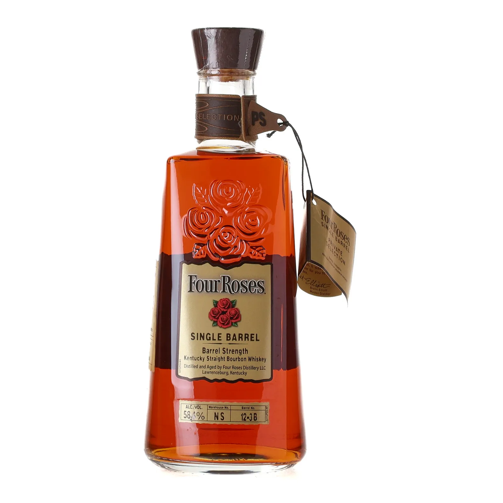 Four Roses Single Barrel Private Selection OESQ 10 Year Old, Cask #12-3 B, 58.4% whisky bottle