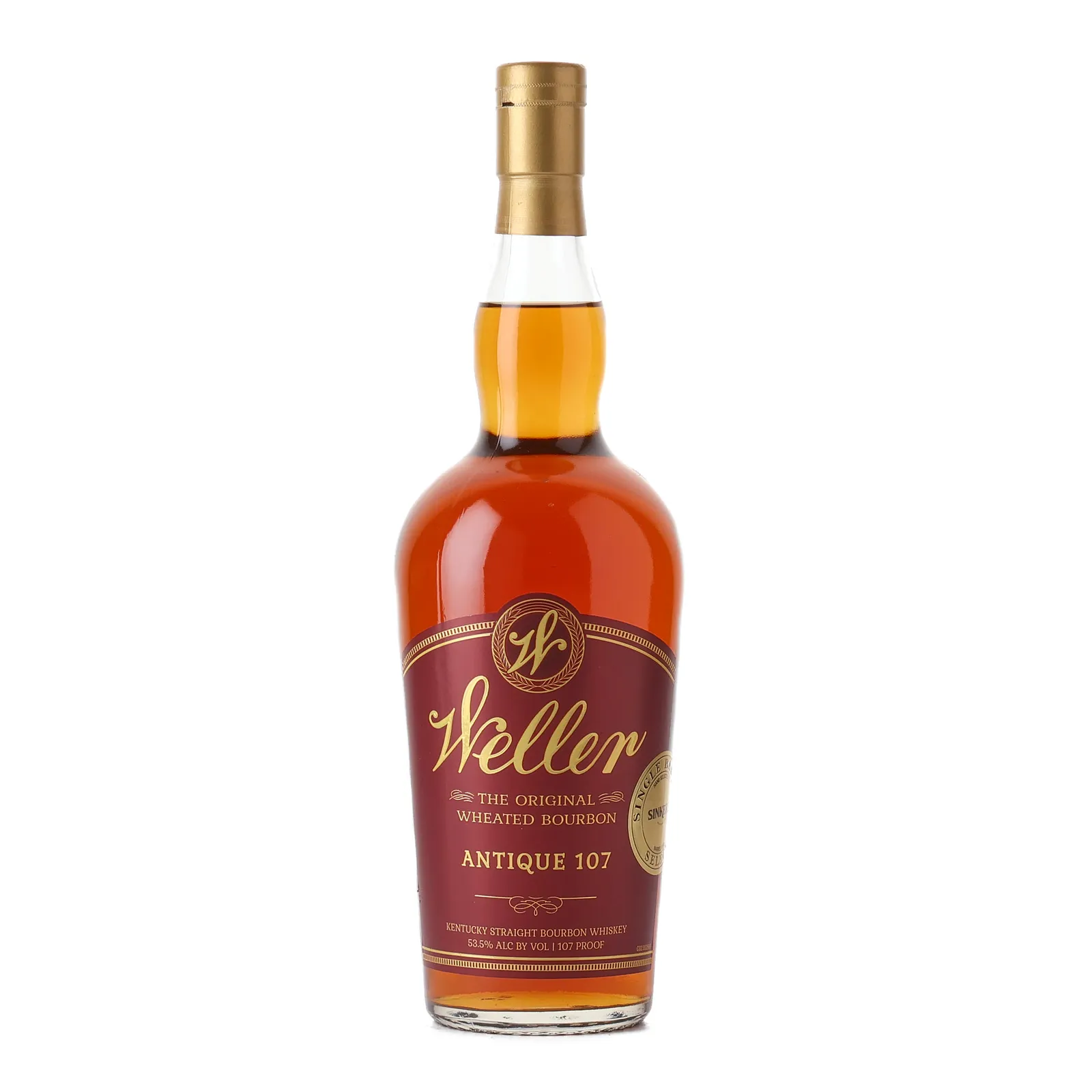 Weller Antique 107 'Sinkers' Single Barrel Select, Cask #046, 2022, 53.5% whisky bottle