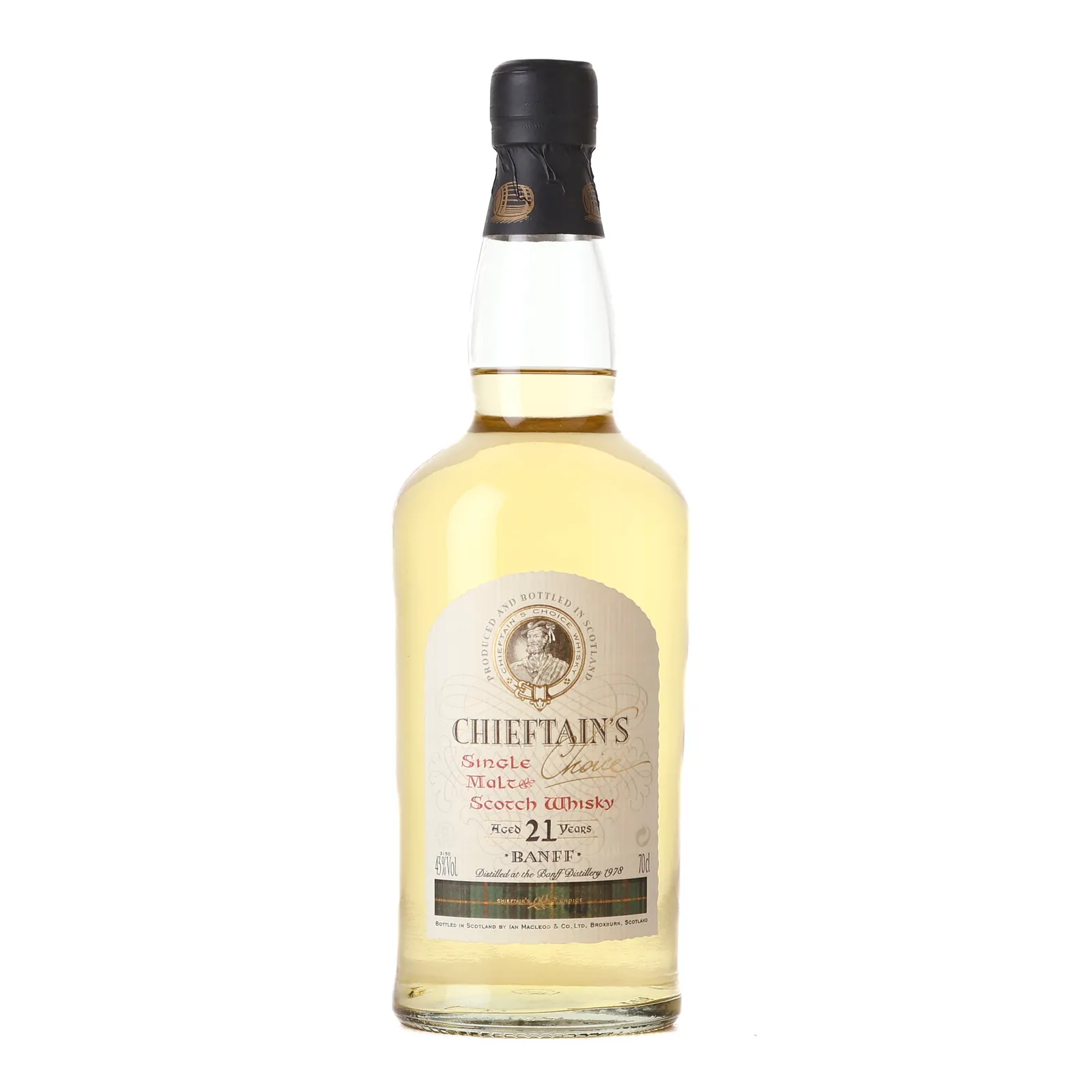 Banff 21 Years Old 1978 Chieftain's Choice, Oak Cask, 1978, Ian Macleod, 43% whisky bottle
