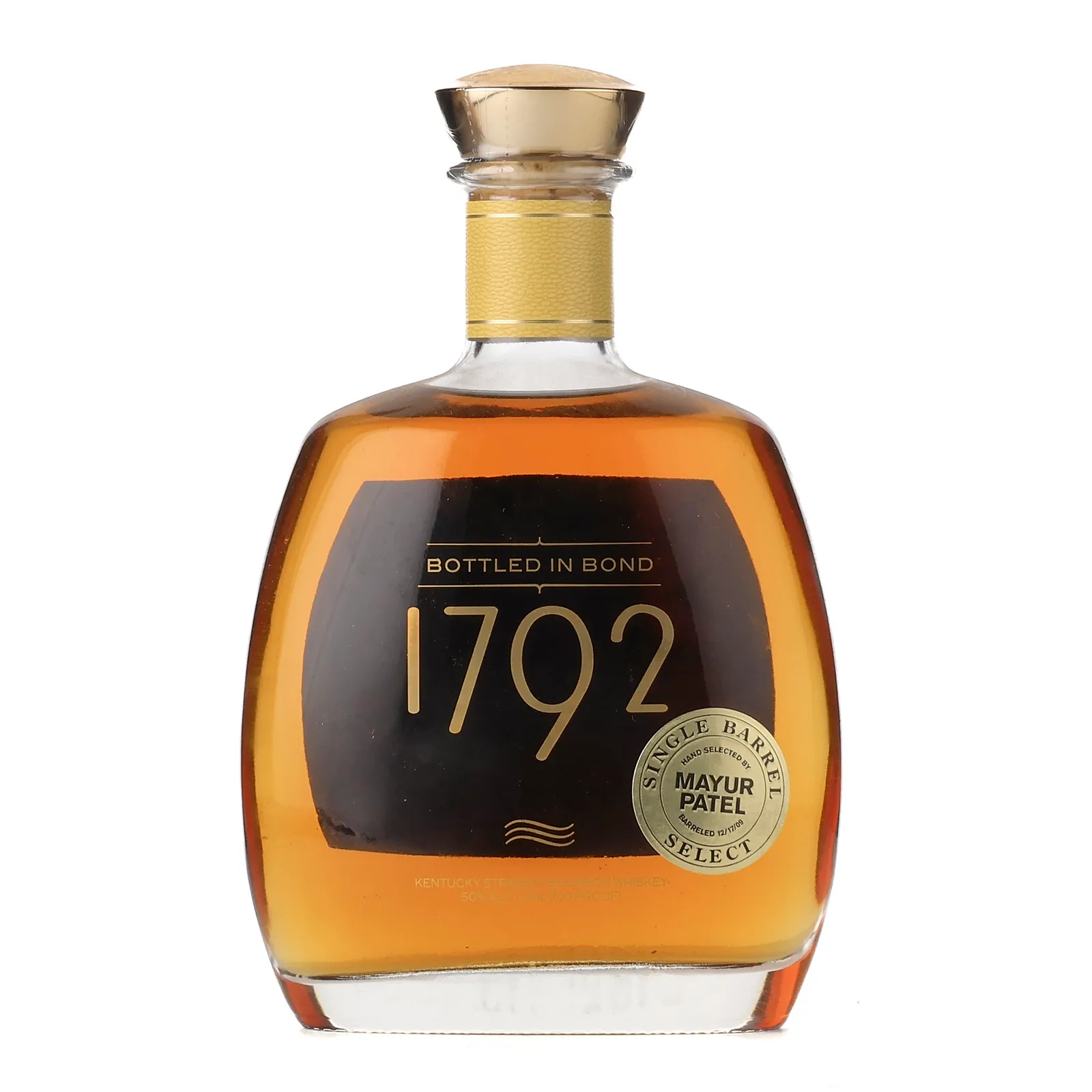 1792 Bottled in Bond Single Barrel Mayur Patel Select, 2018, 50% whisky bottle