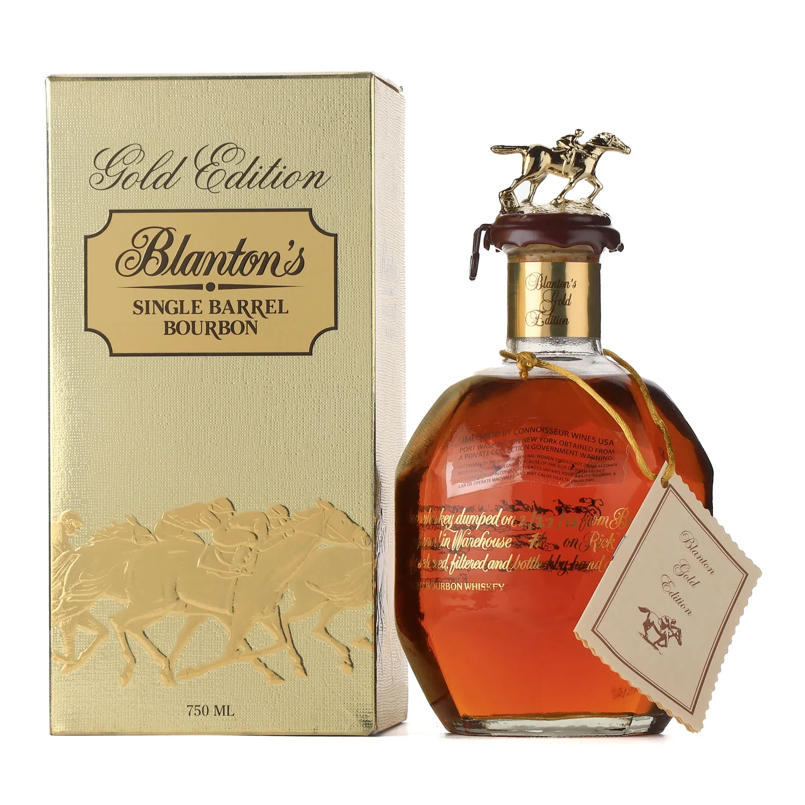 Blanton's Gold Edition, Bourbon Cask, Cask #57, Letter T, 2015, 51.5% whisky bottle