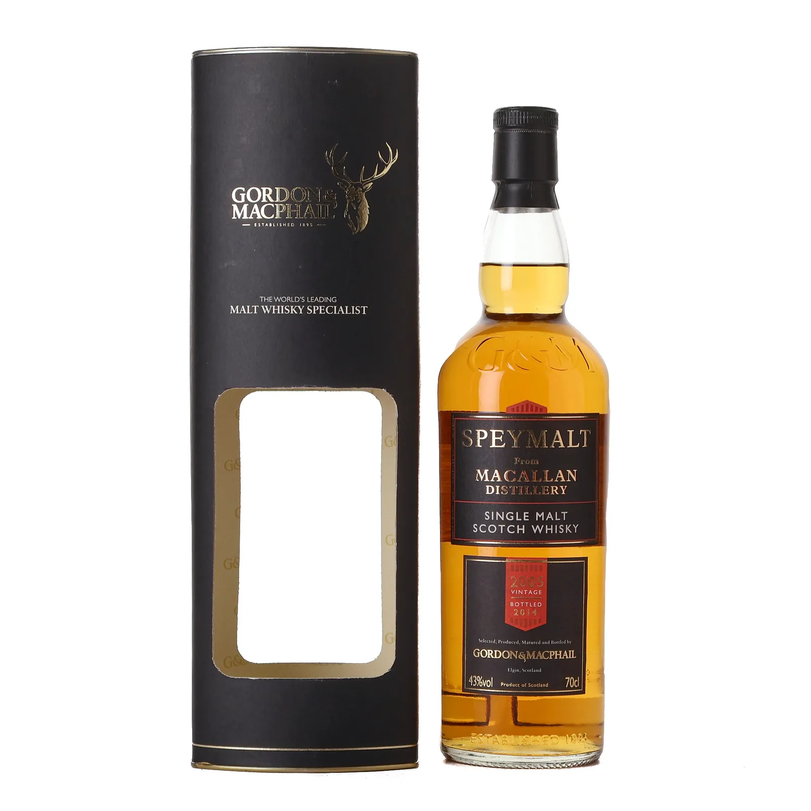 Macallan Speymalt, 2005, Gordon & MacPhail, 43% whisky bottle