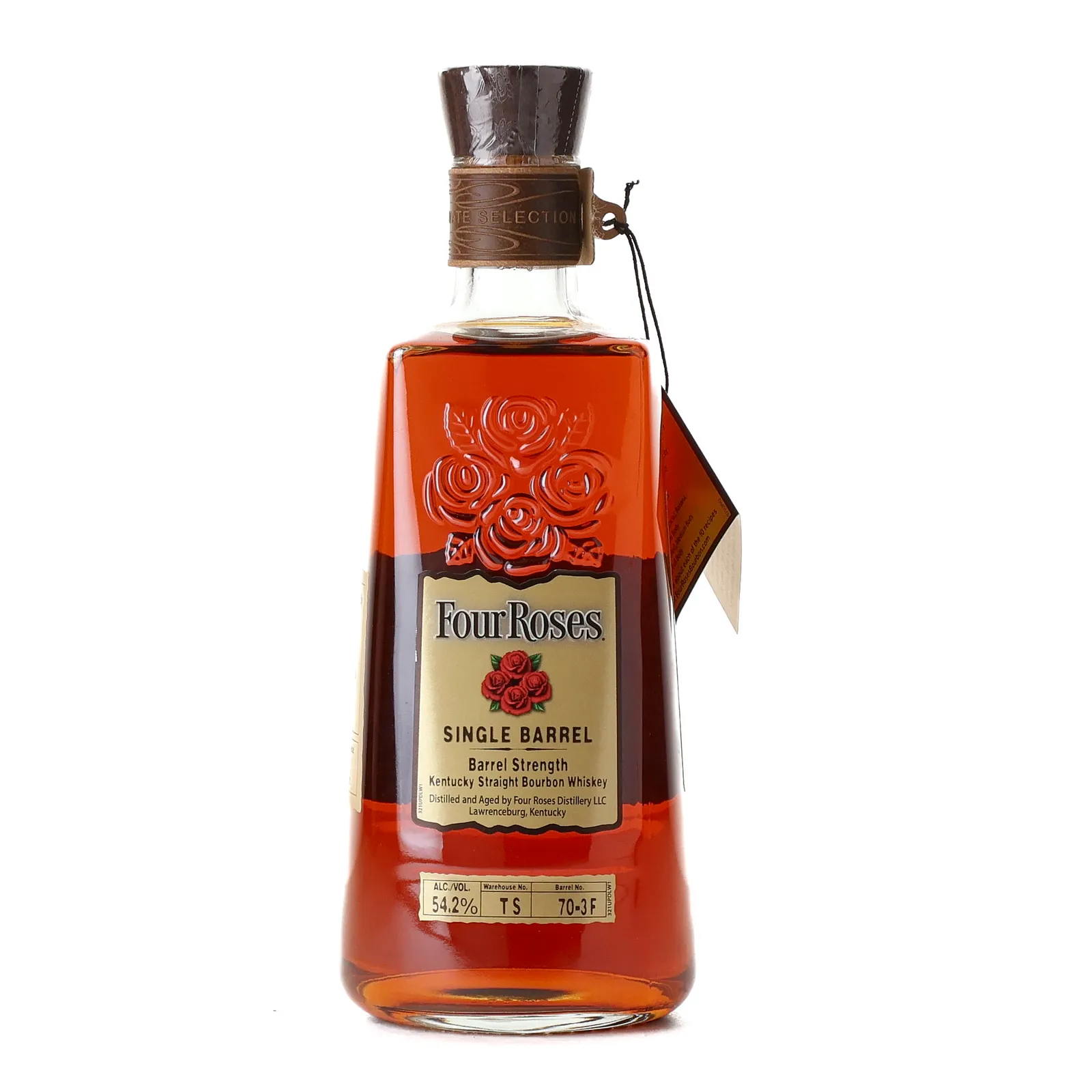 Four Roses Single Barrel Private Selection OESV 16 Year Old, Cask #70-3F, 54.2% whisky bottle