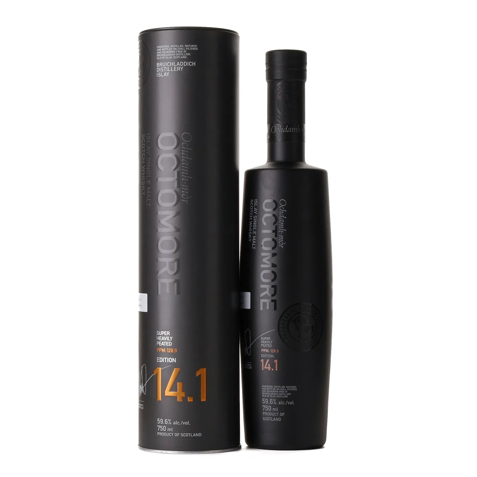 Octomore Edition 14.1 5 Year Old, Bourbon Cask, 2023, 59.6% whisky bottle