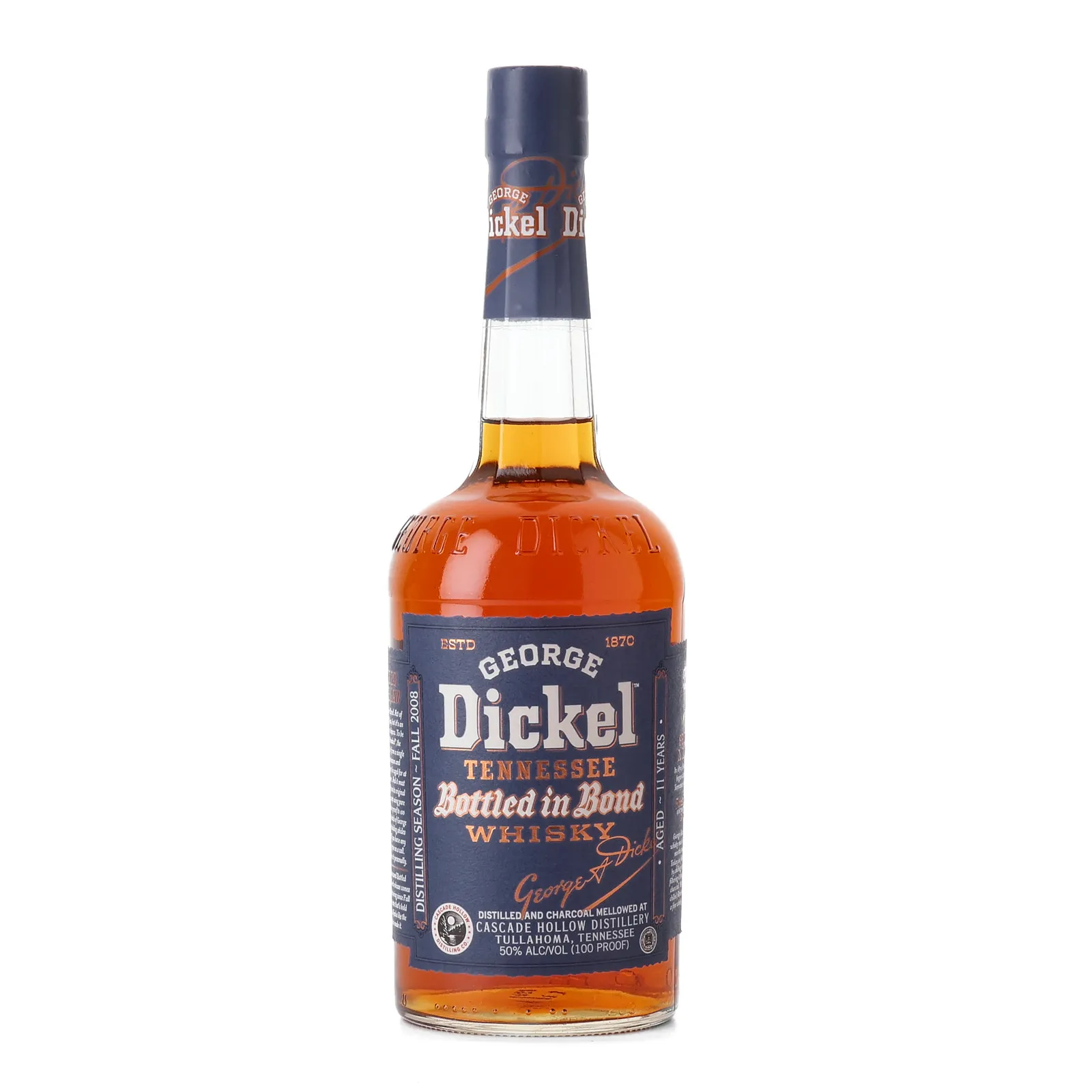 George Dickel Bottled in Bond 11 Year Old, No. 2, 2020, 50% whisky bottle