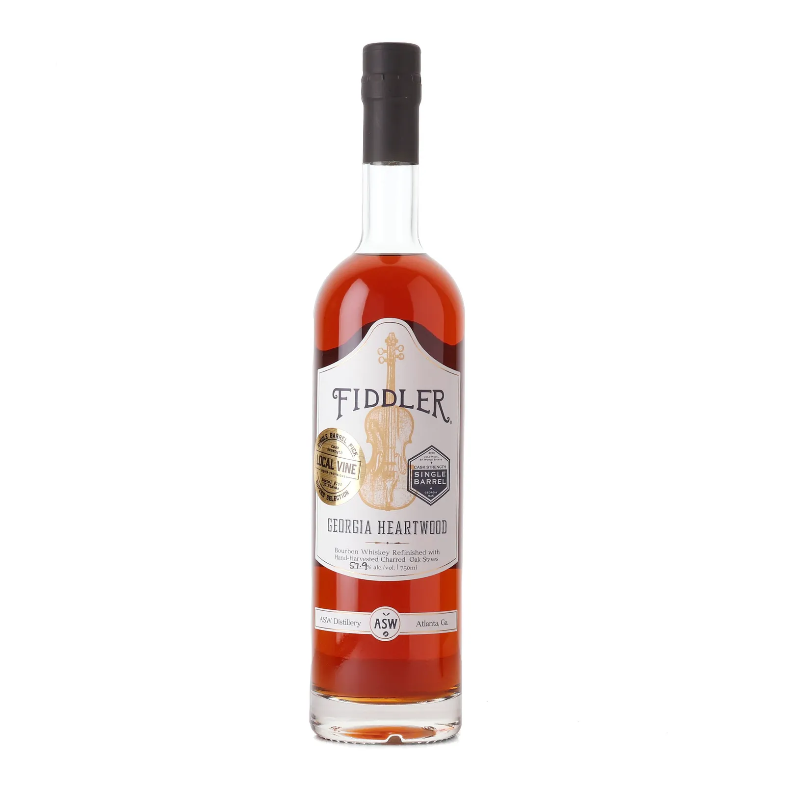 Fiddler Georgia Heartwood Local Vine Private Barrel Selection, Cask #100, 57.9% whisky bottle