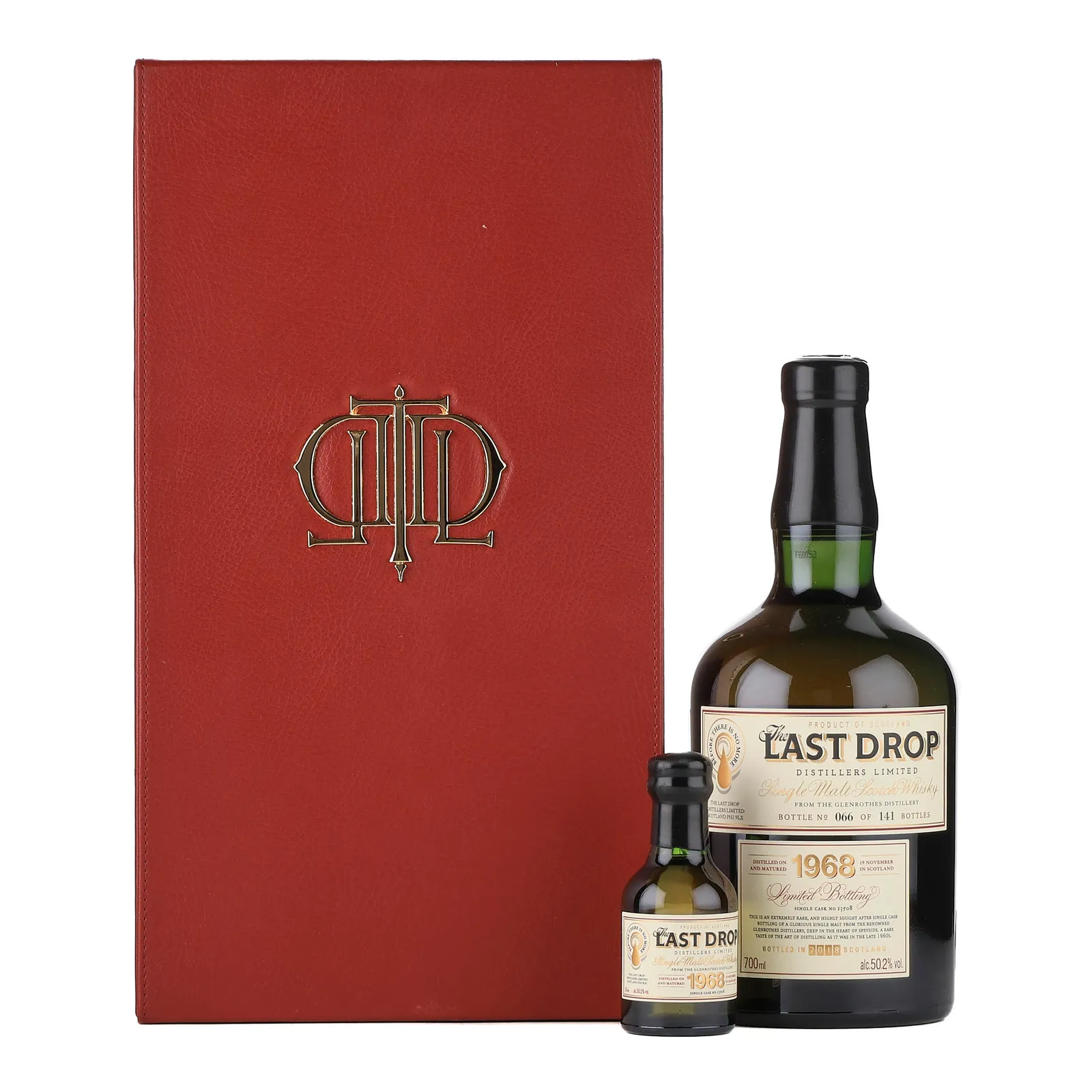 Last Drop Glenrothes 49 Year Old, Bourbon & Refill Hogshead Cask, Cask #13504 & #13508, 12th Edition, 1968, The Last Drop, 50.2% whisky bottle