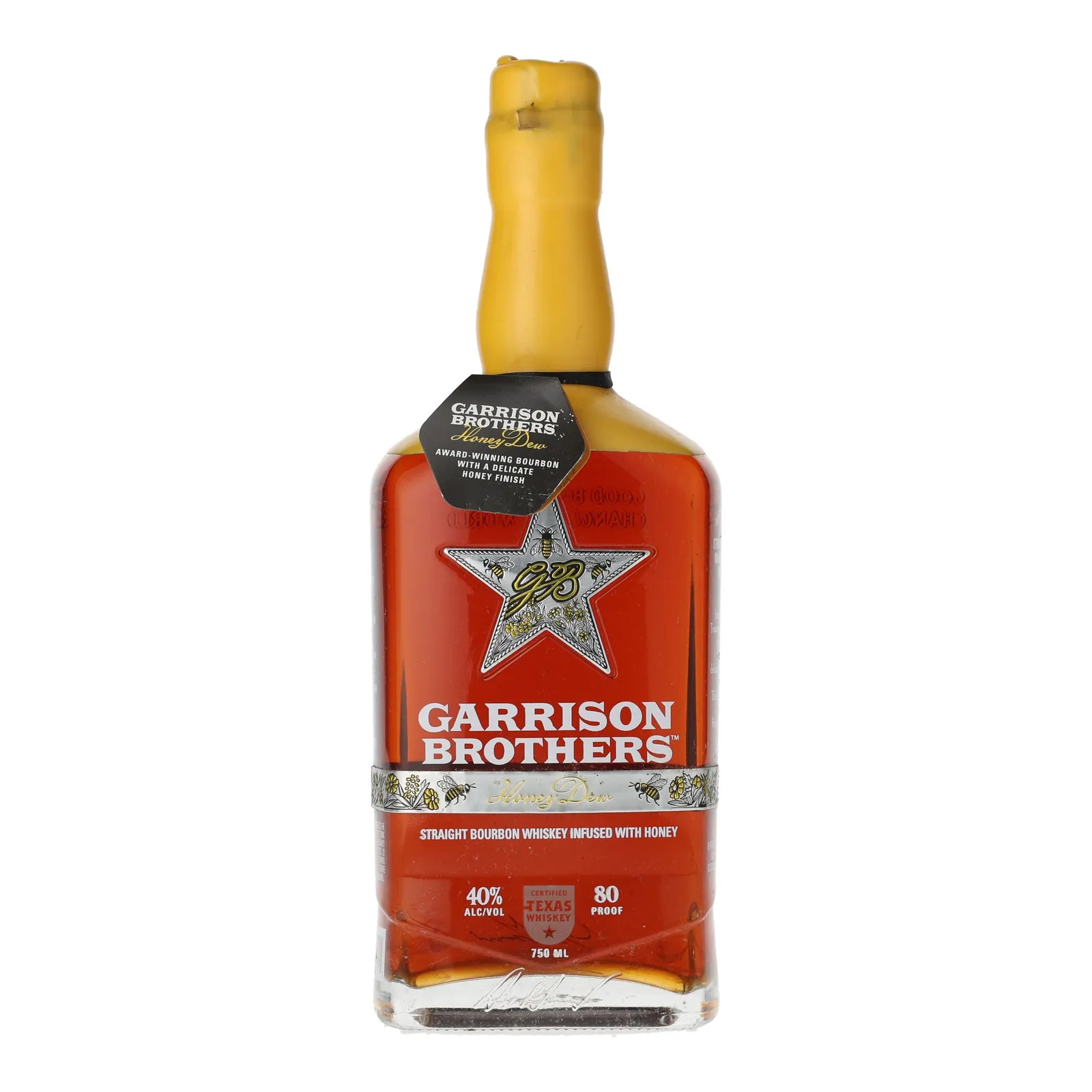 Garrison Brothers HoneyDew Bourbon, 40% whisky bottle