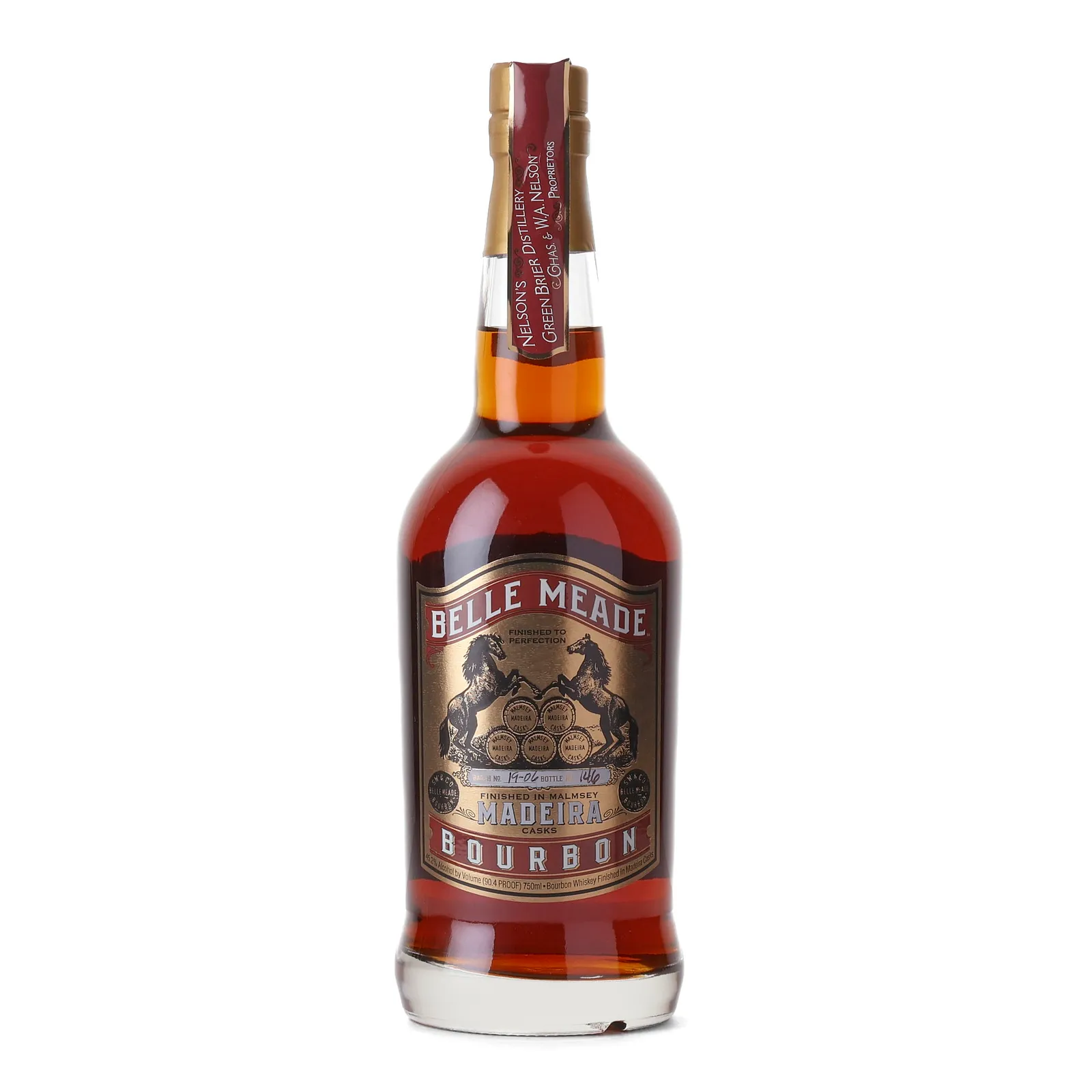 Belle Meade Madeira Cask Bourbon, Batch No. 20-01, 45.2% whisky bottle