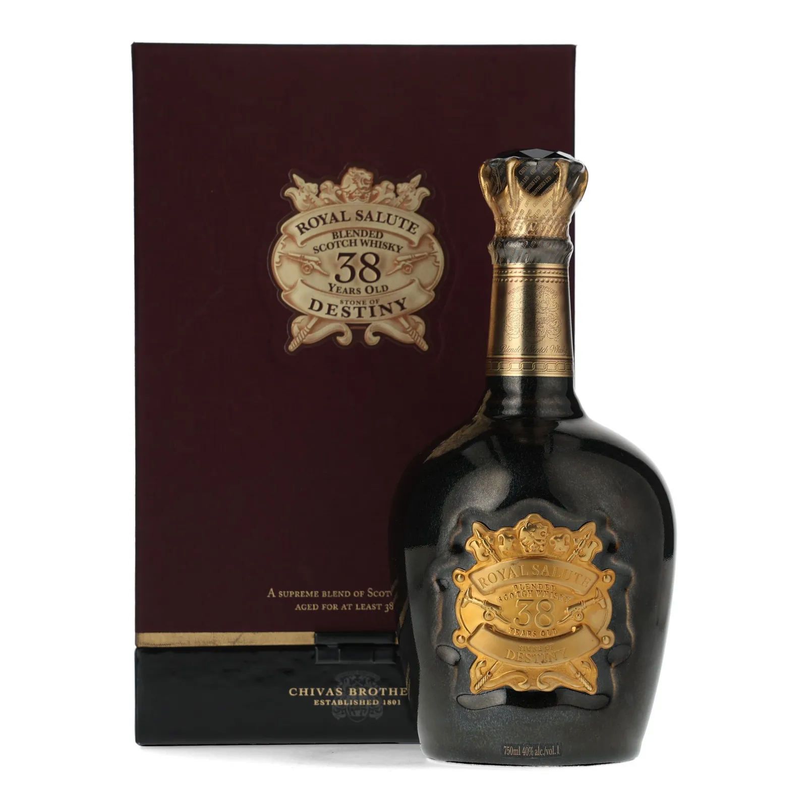 Royal Salute Stone of Destiny 38 Year Old, 40% whisky bottle