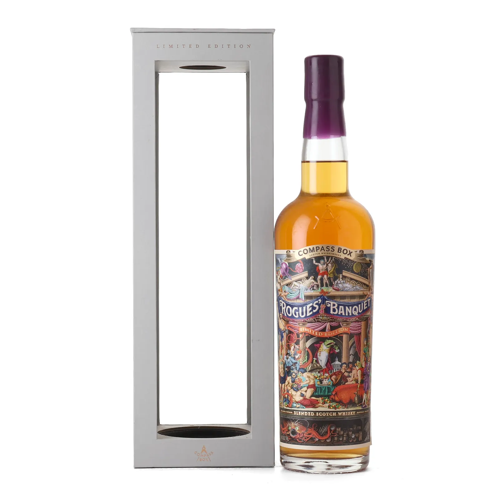 Compass Box Rogues' Banquet - 20th Anniversary, Hogshead, Bourbon Barrel Cask, 2020, Compass Box, 46% whisky bottle