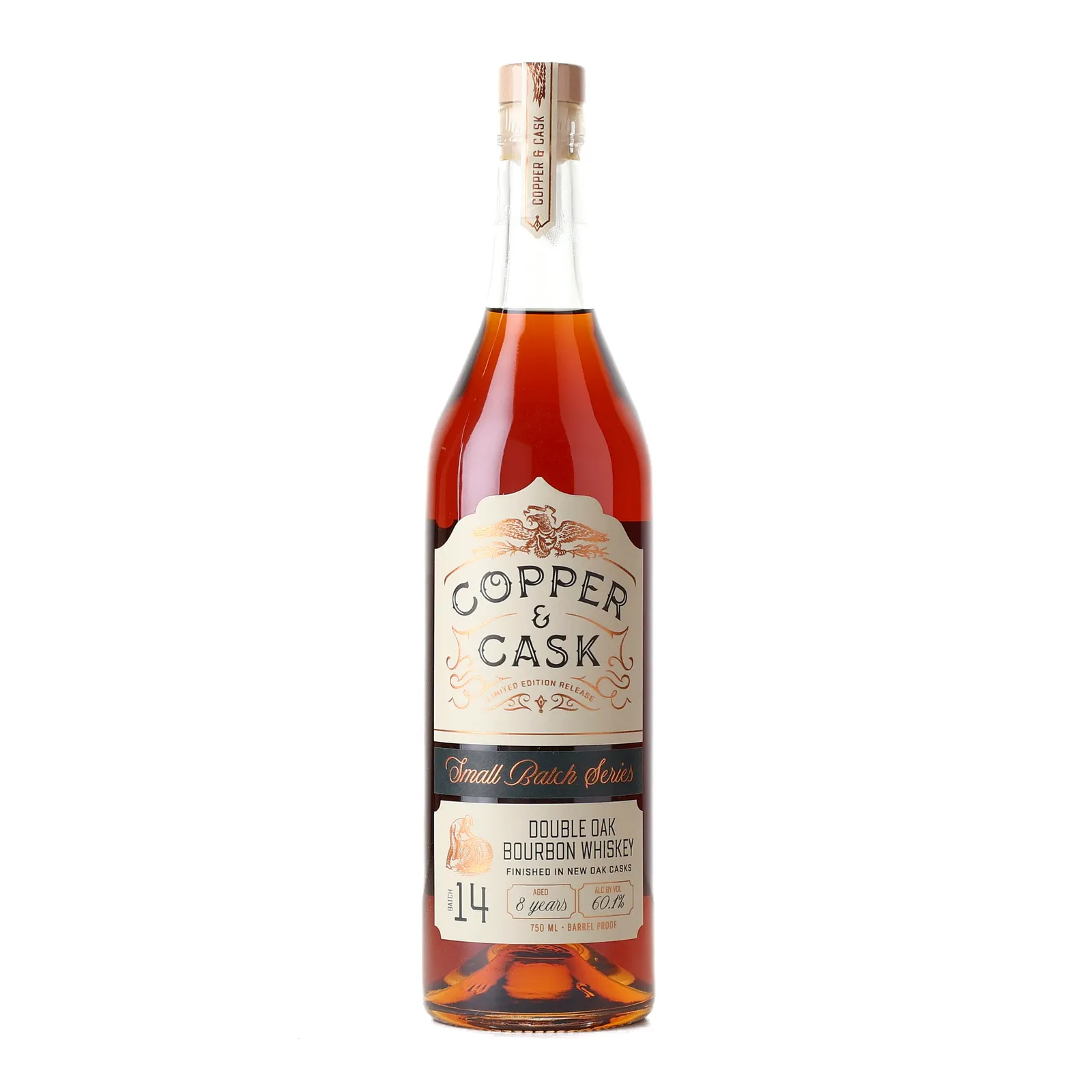 Copper & Cask Small Batch No. Series #014 8 Year Old, New American Oak Cask, Batch No. 14, 2025, 60.1% whisky bottle