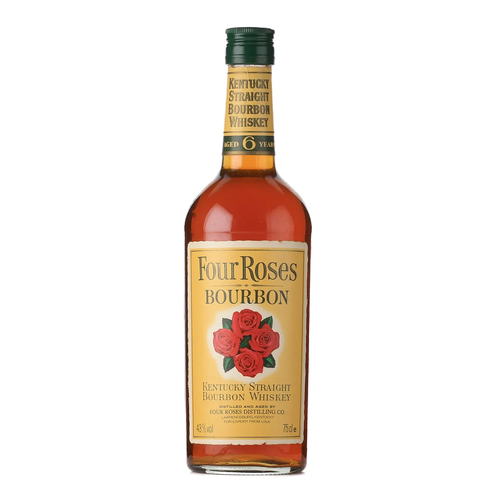Four Roses 6 Year Old, New Charred Oak Cask, 43% whisky bottle