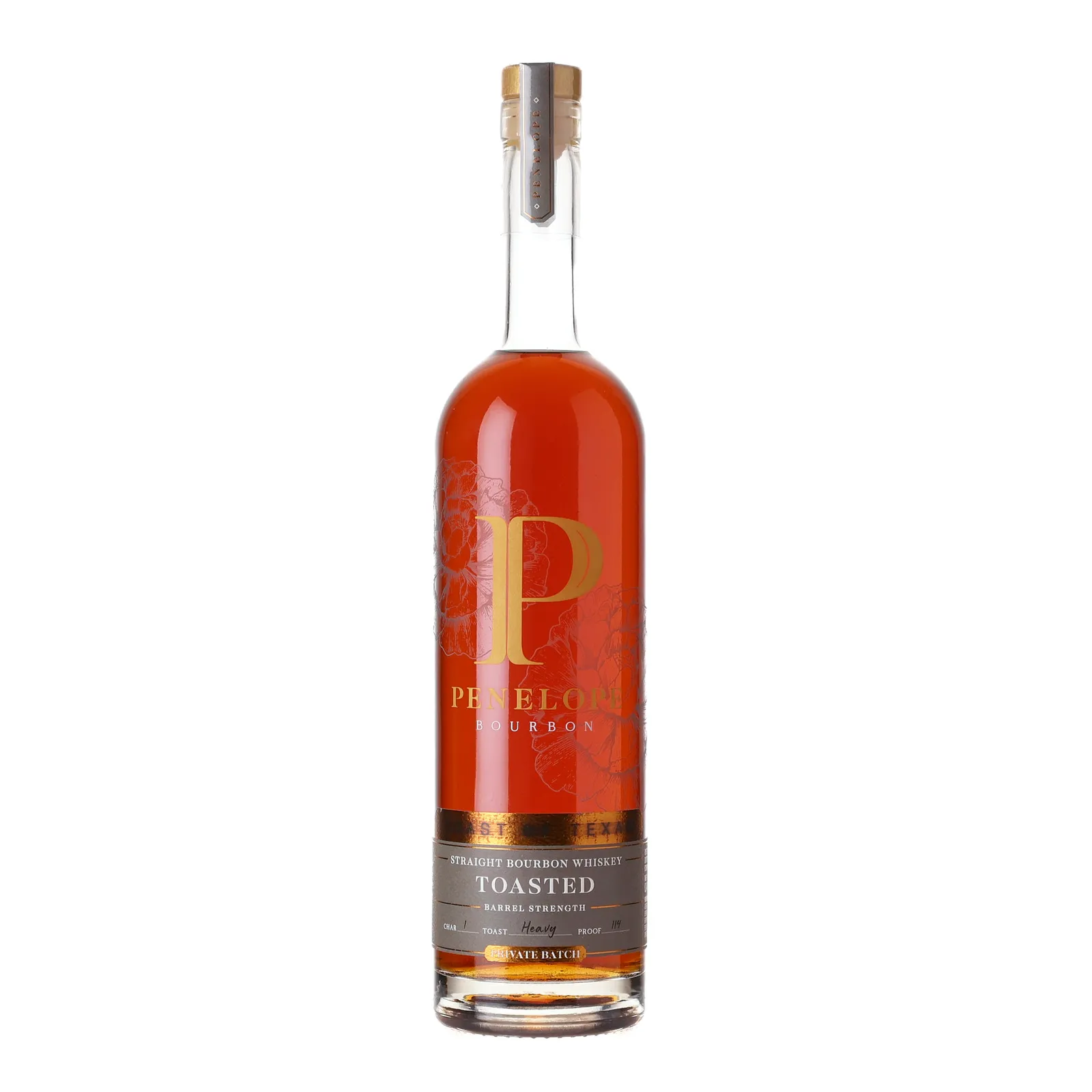 Penelope Toasted Series Barrel Strength 'Toast of Texas' Private Barrel Selection, Private Batch, 57% whisky bottle