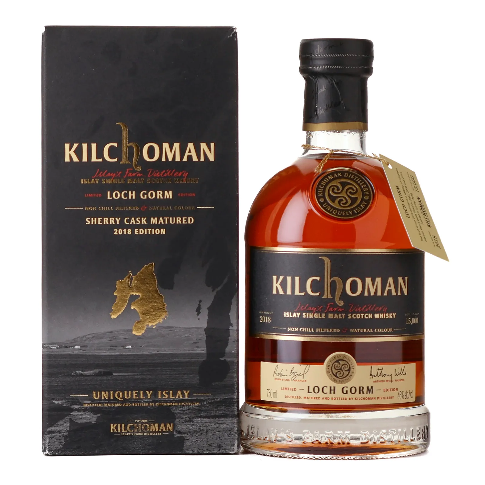 Kilchoman Loch Gorm, Sherry Cask, 2018, 46% whisky bottle