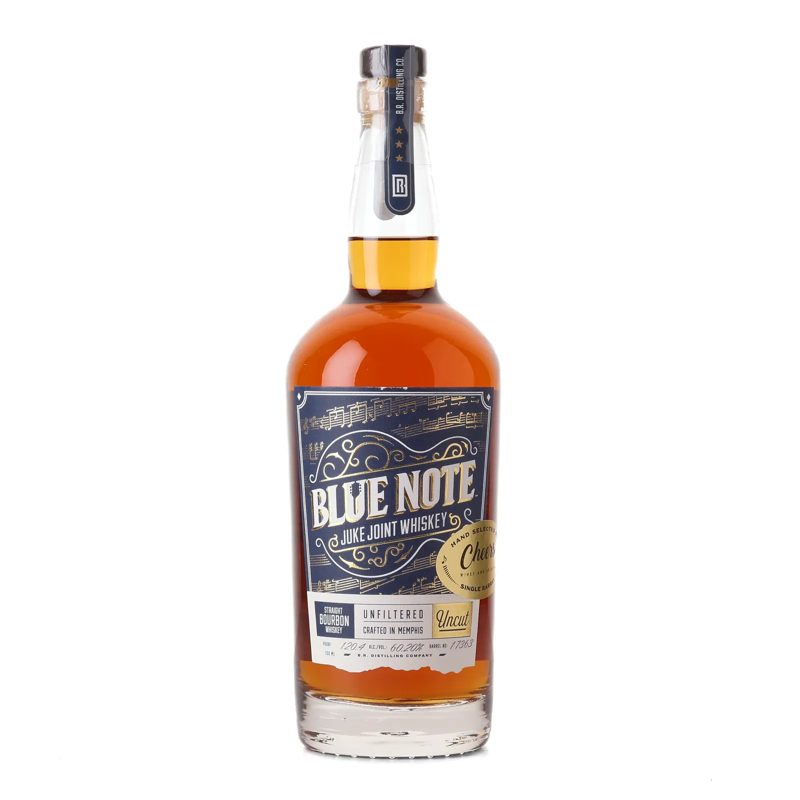 Blue Note Juke Joint Whiskey Bourbon Cheers Private Barrel Selection, Cask #17363, 60.2% whisky bottle