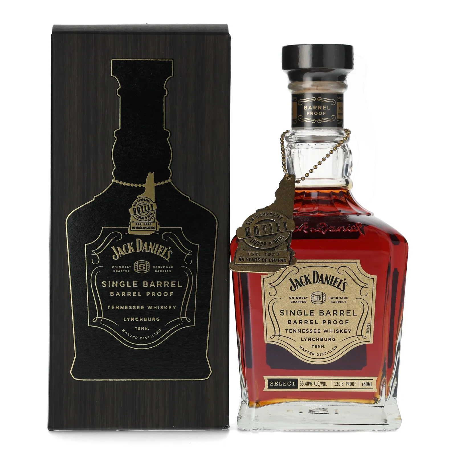 Jack Daniel's Single Barrel Barrel Proof New Hampshire Private Barrel Selection, Cask #19-15058, 2019, 65.4% whisky bottle