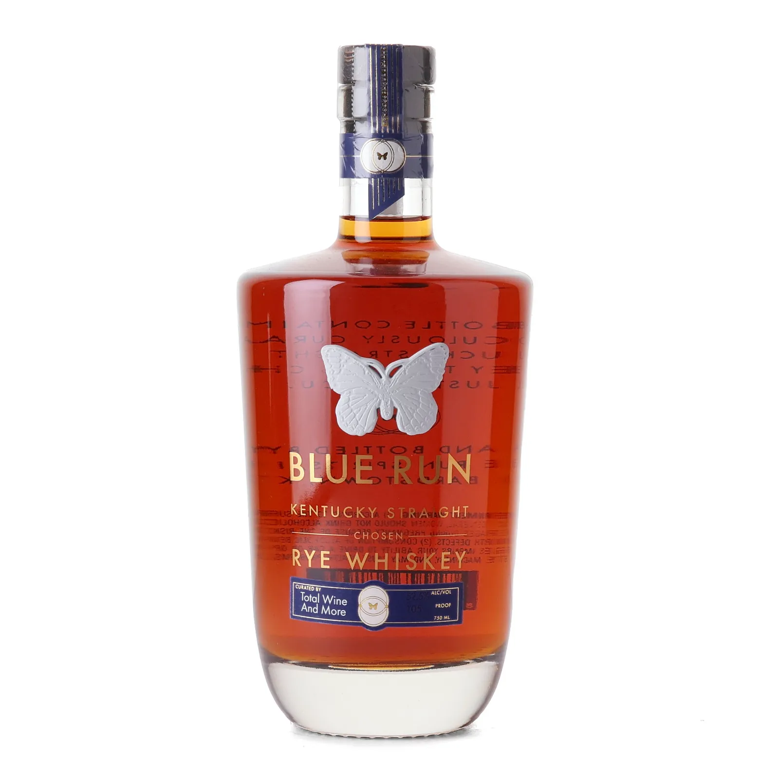 Blue Run Chosen Rye Whiskey, 52.5% whisky bottle