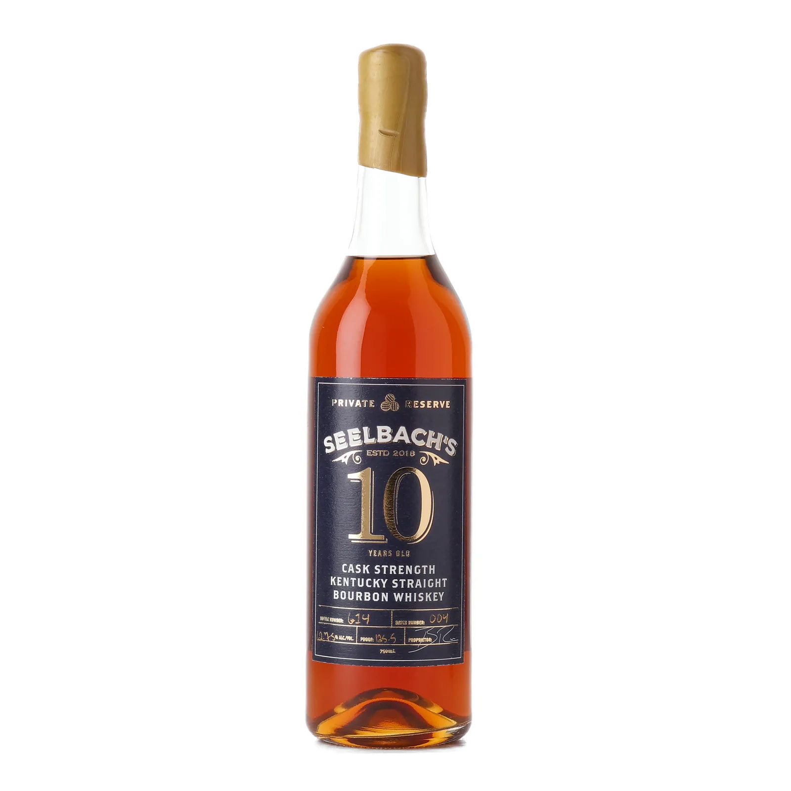 Seelbach's Private Reserve 10 Year Old, 62.8% whisky bottle