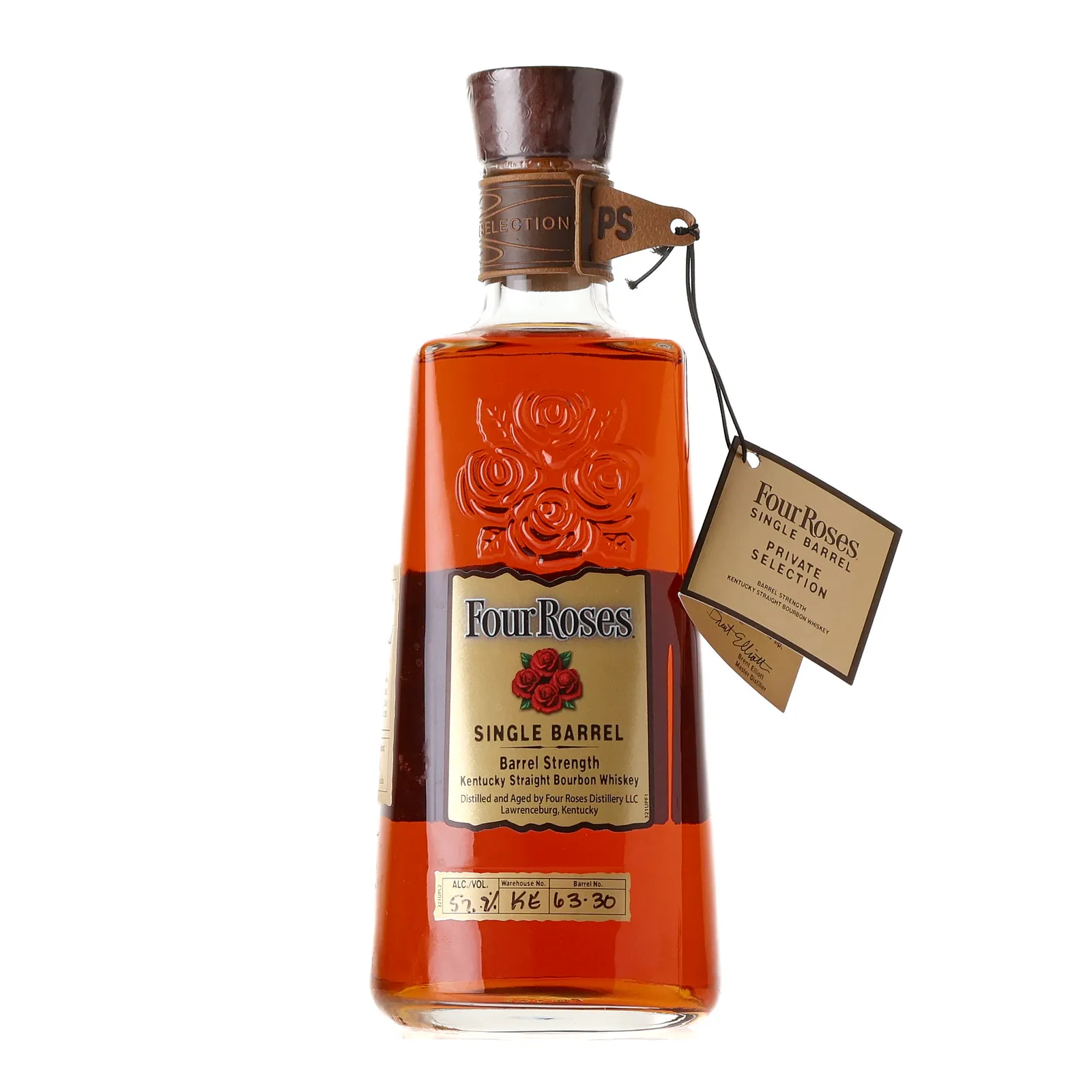 Four Roses Single Barrel Private Selection OBSK 9 Year Old, Cask #63-3O, 2021, 57.9% whisky bottle