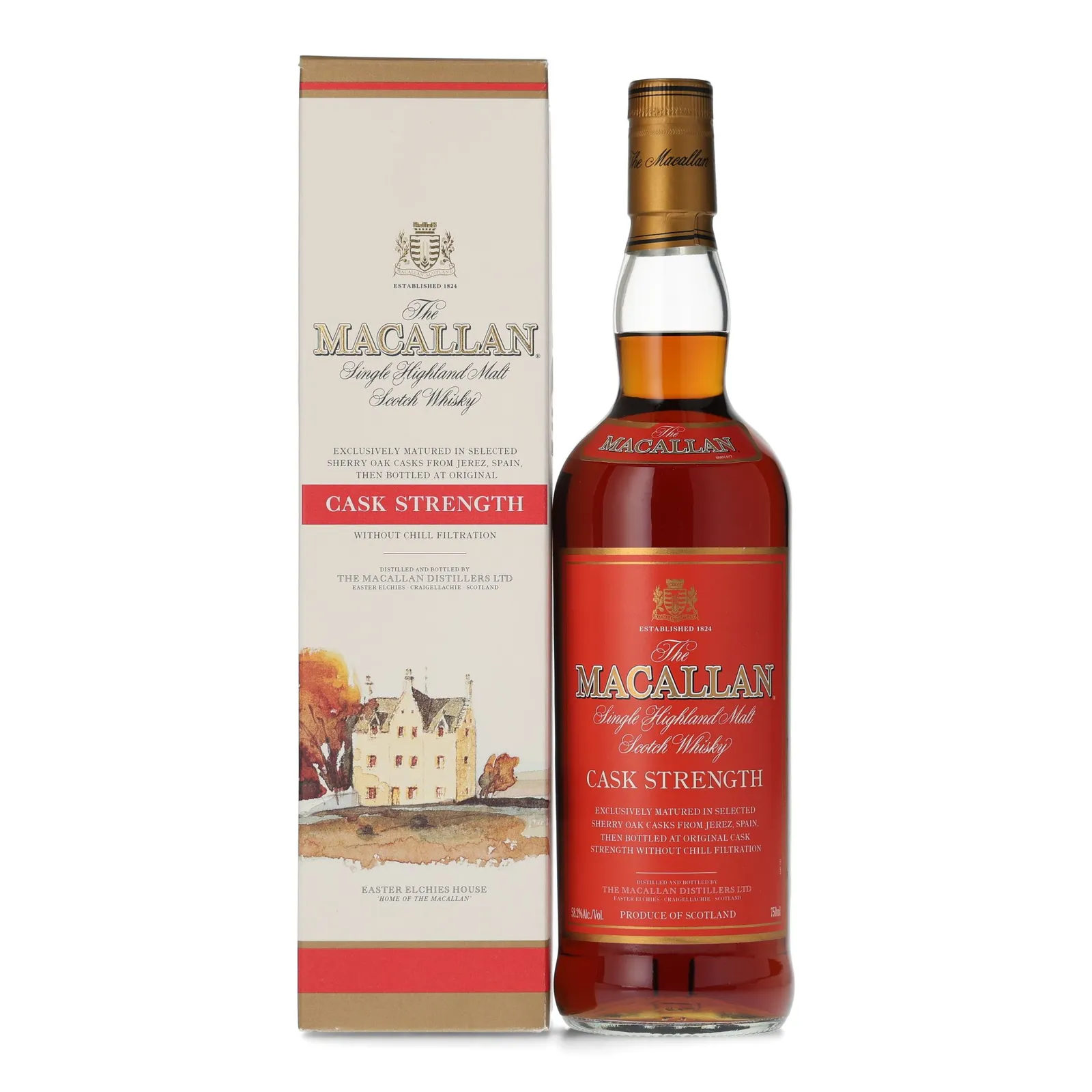 Macallan Cask Strength, Sherry Cask, 58.2% whisky bottle
