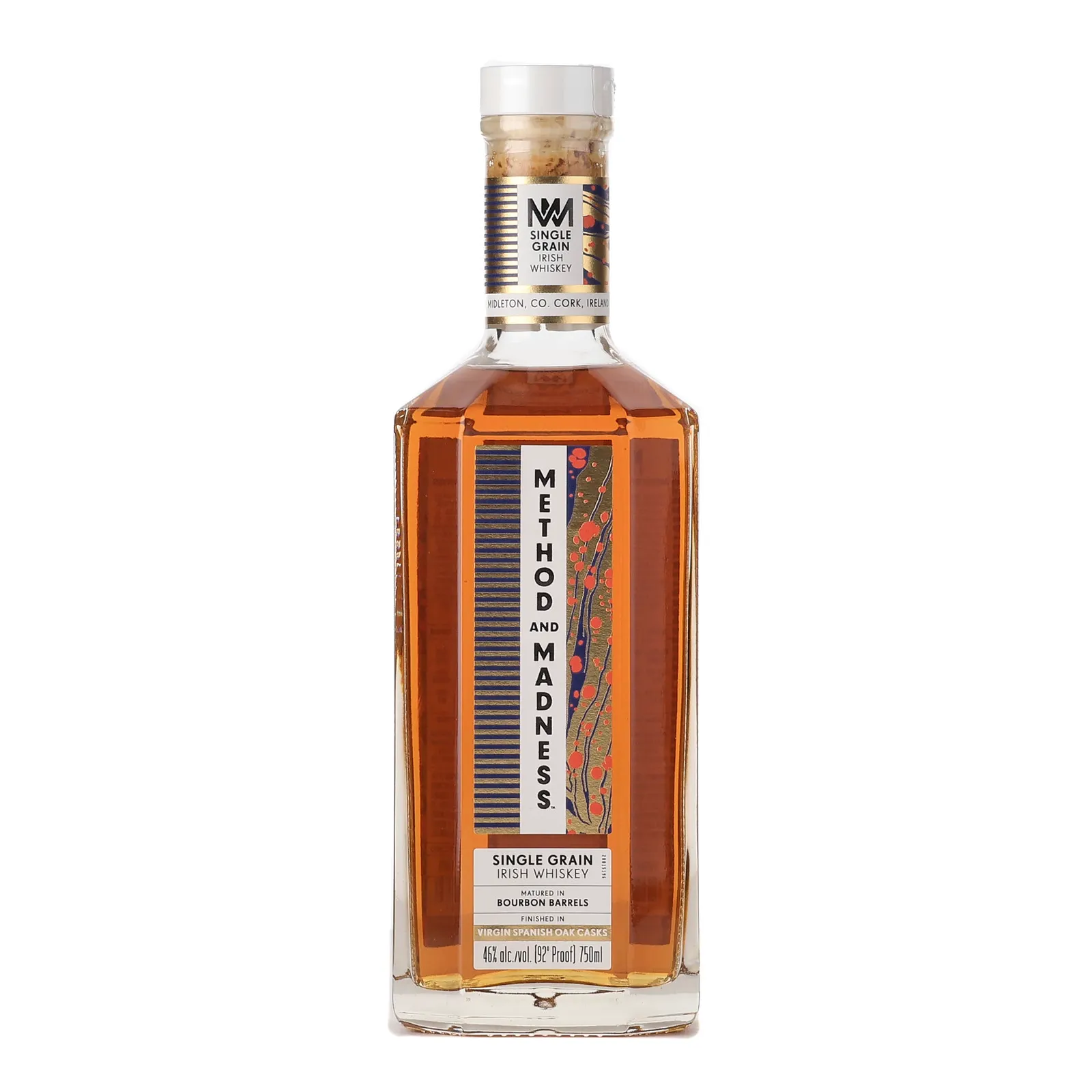 Method & Madness Virgin Spanish Oak Single Grain, 46% whisky bottle