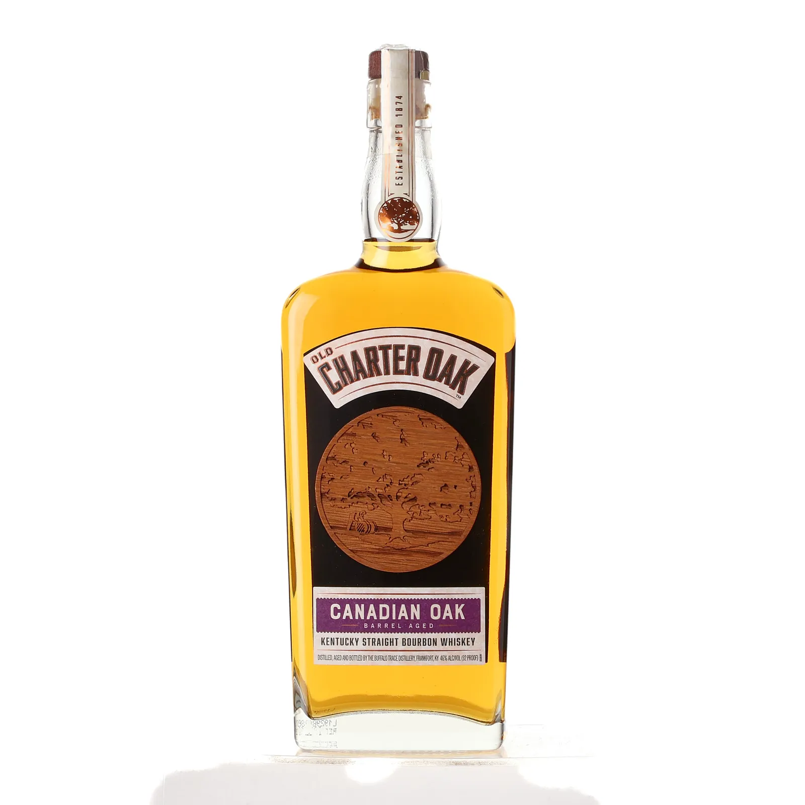 Old Charter Oak Canadian Oak 10 Year Old, Canadian Oak Cask, 2019, 46% whisky bottle